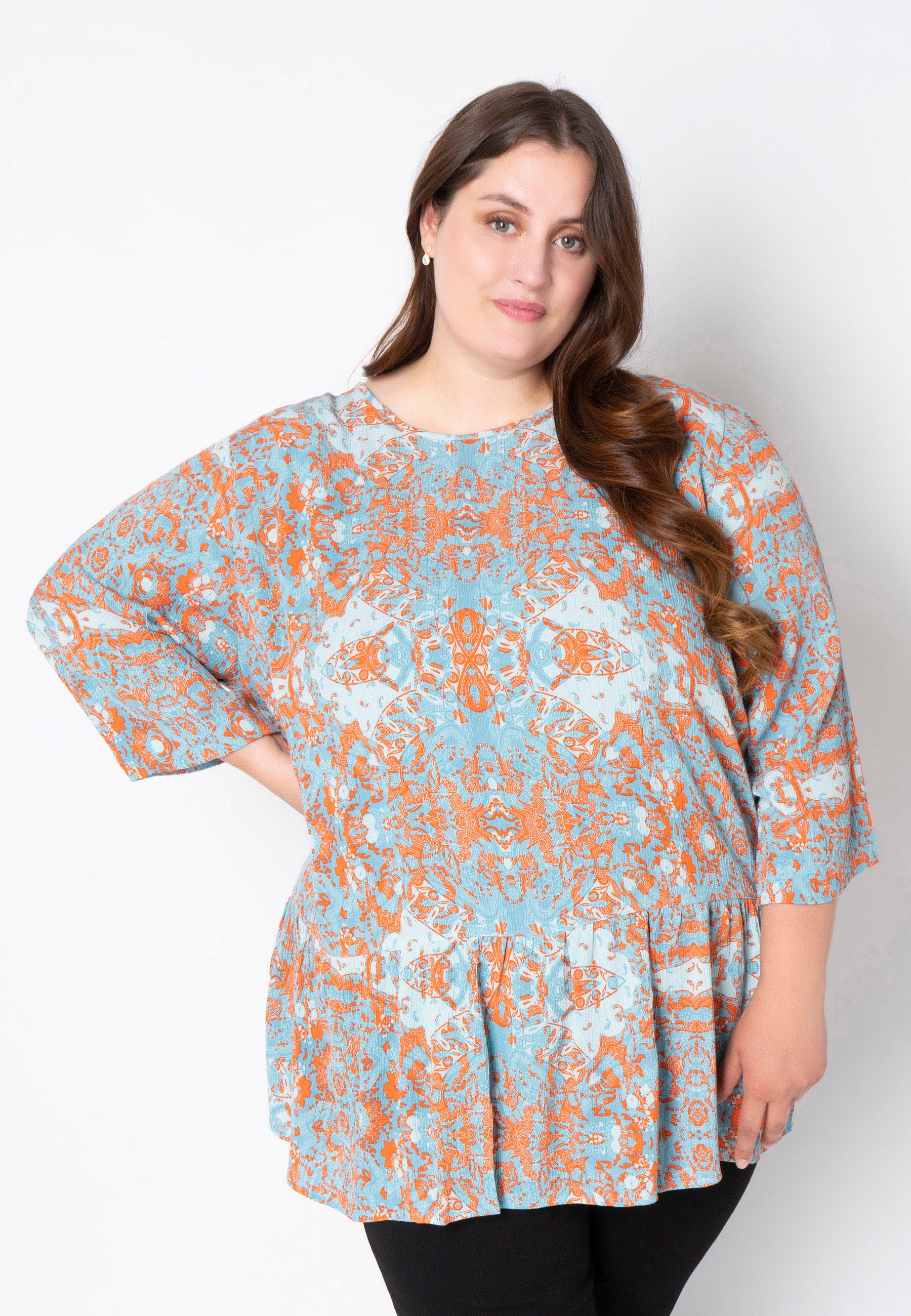 Adia ADSille Bluser 4724 Dolphin Blue