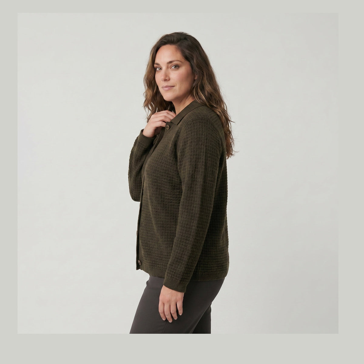 Adia ADSophy Cardigan 3506 Khaki Green