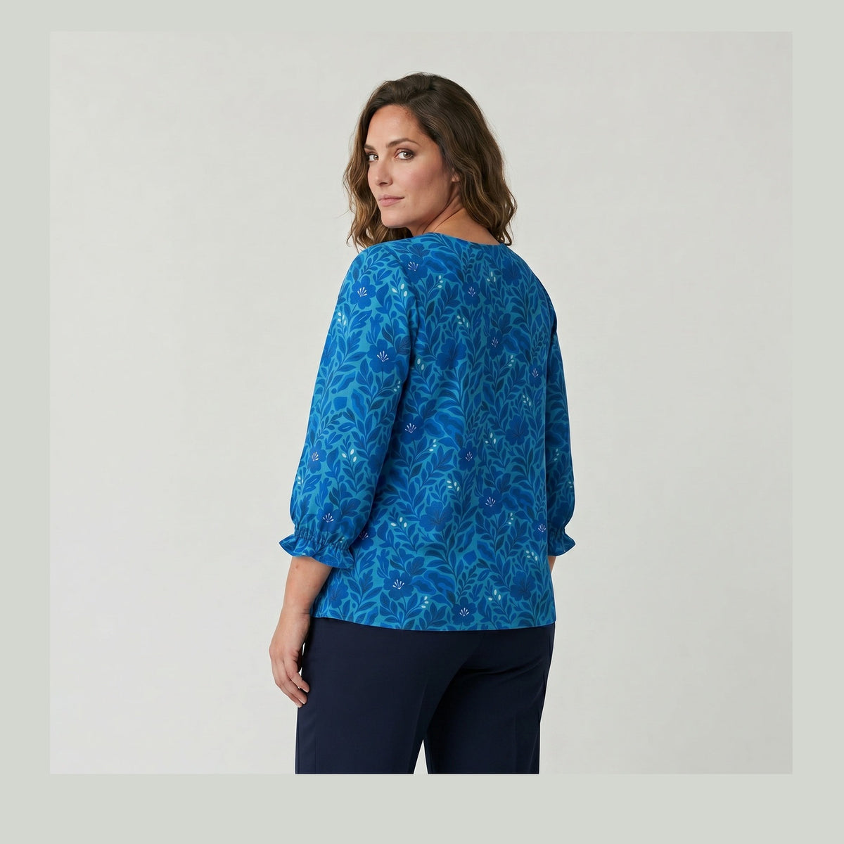 Adia ADStinne Bluser 5504 Teal Blue