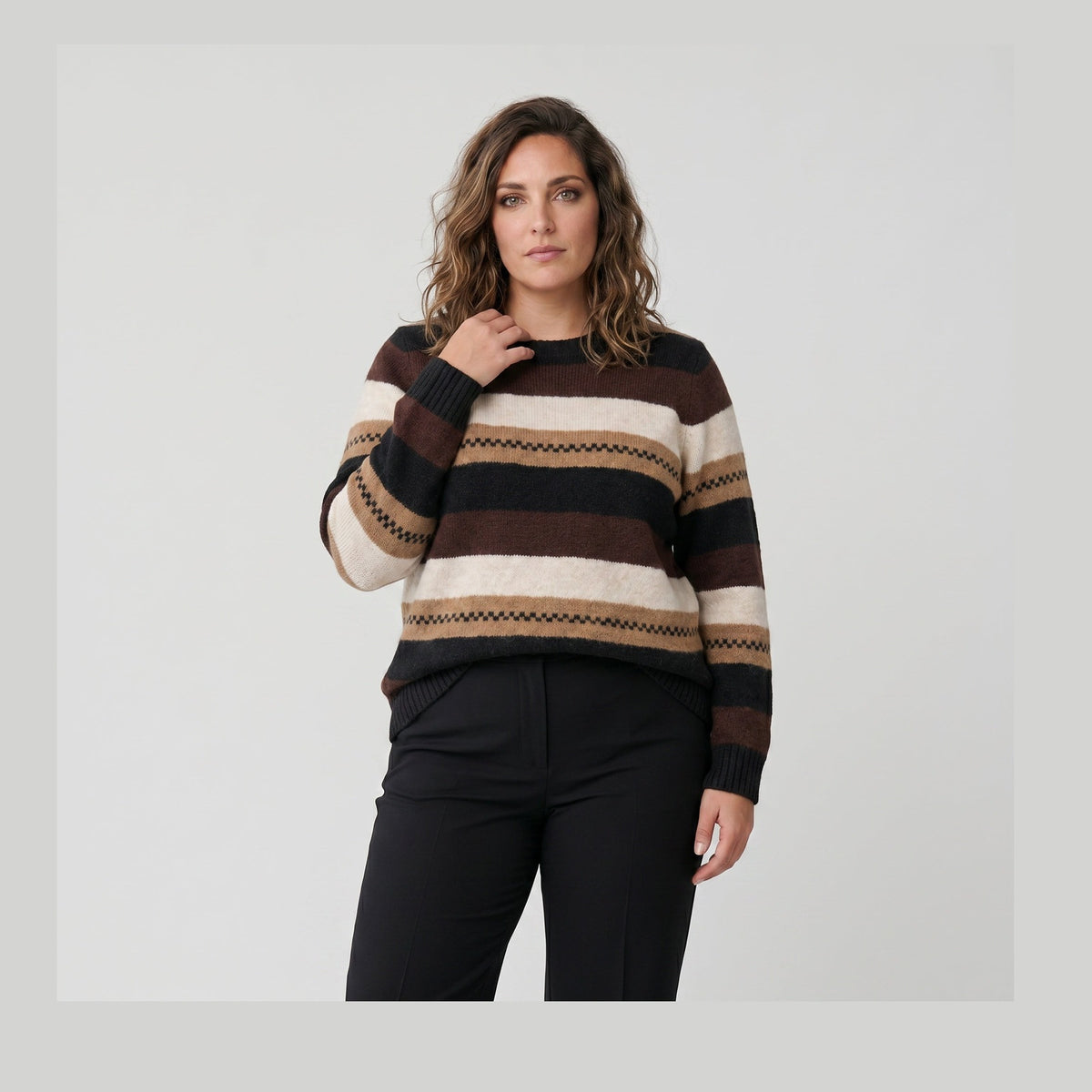 Adia ADSunrid Bluser 1451 Mocca Brown