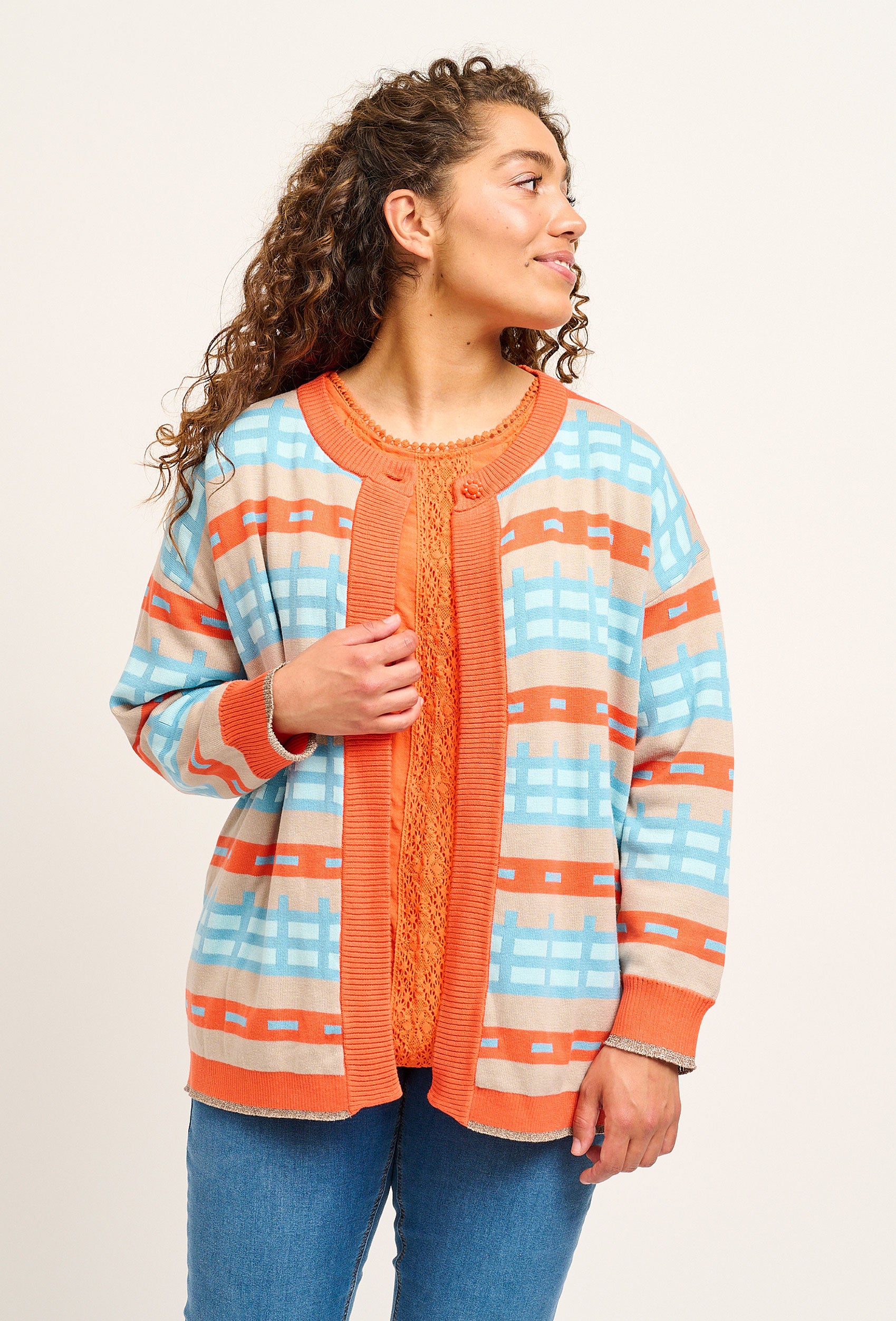 Adia ADSylva Knit Cardigan 4724 Dolphin Blue