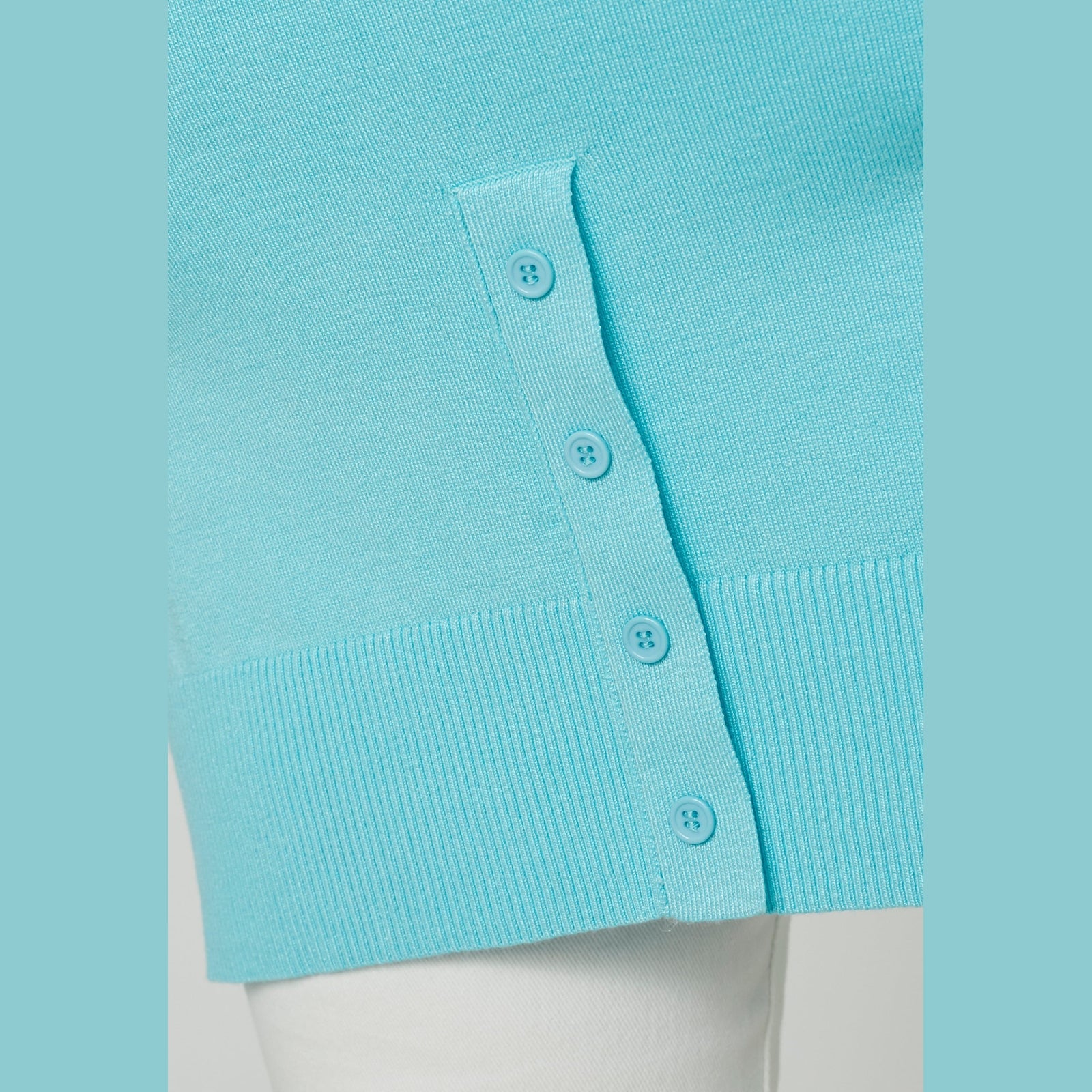 Adia ADSynnøve Knit Pullover 5285 turquoise