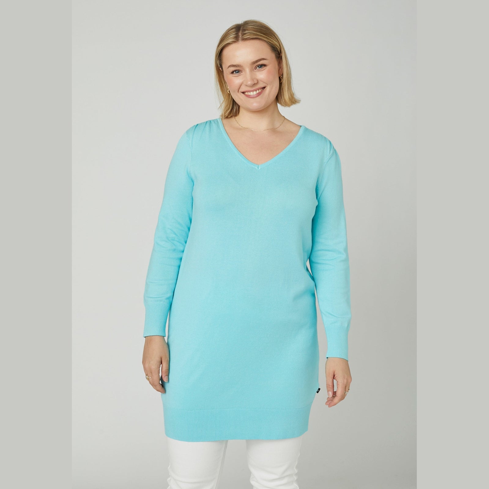 Adia ADSynnøve Knit Pullover 5285 turquoise