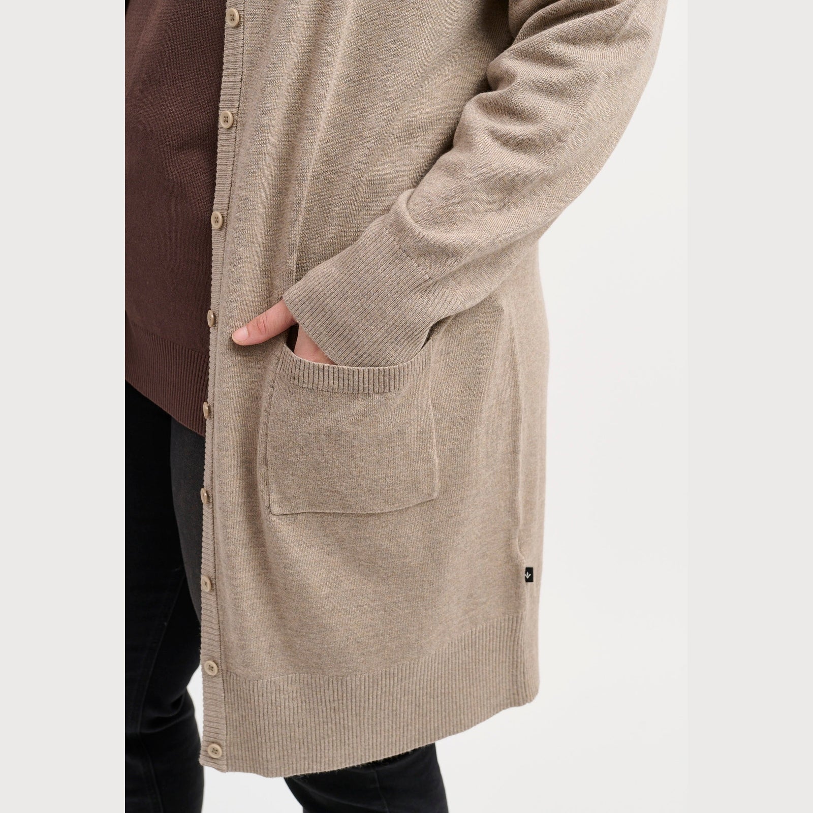 Adia ADSyverine Knit Cardigan 1261 Sand Melange