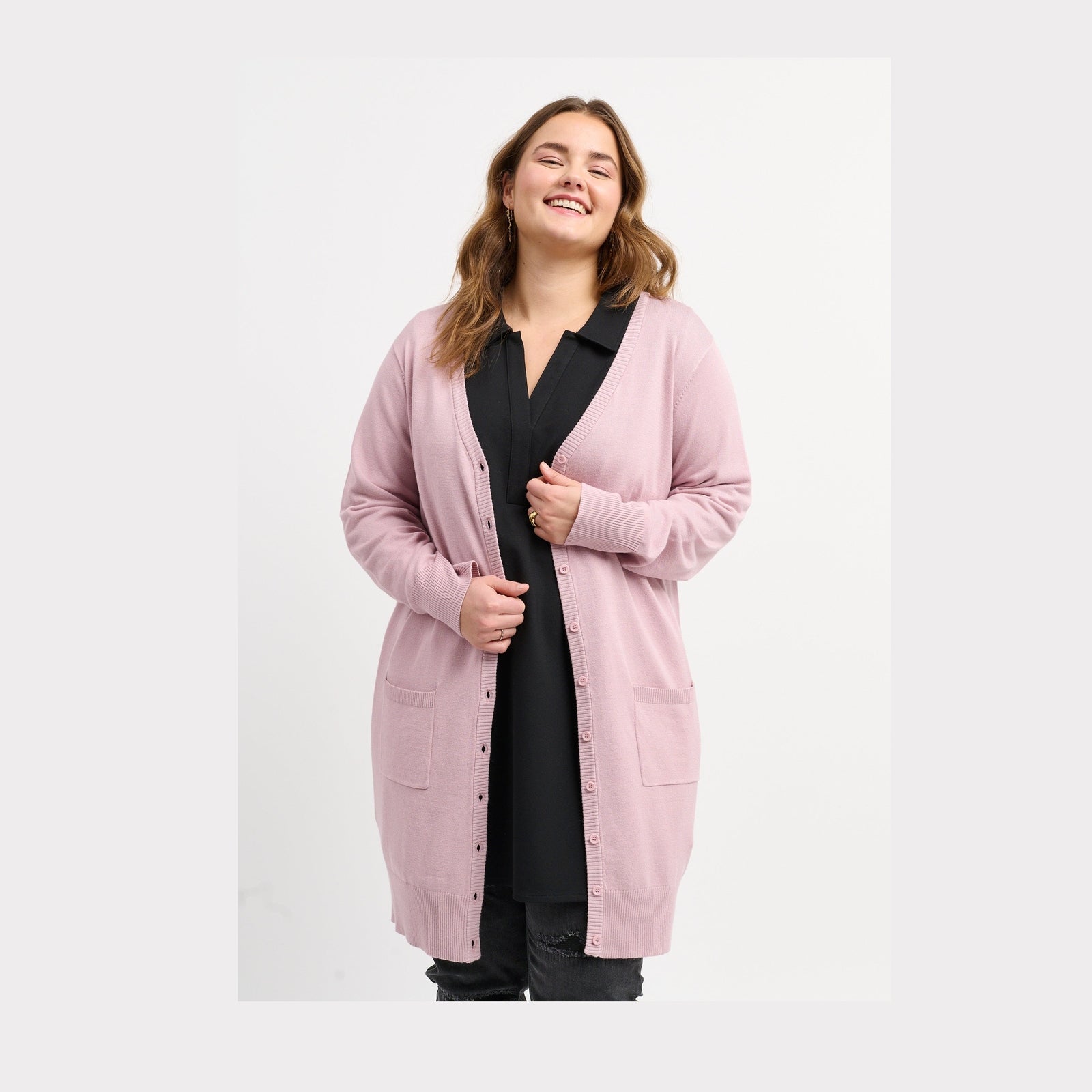 Adia ADSyverine Knit Cardigan 2051 Rose