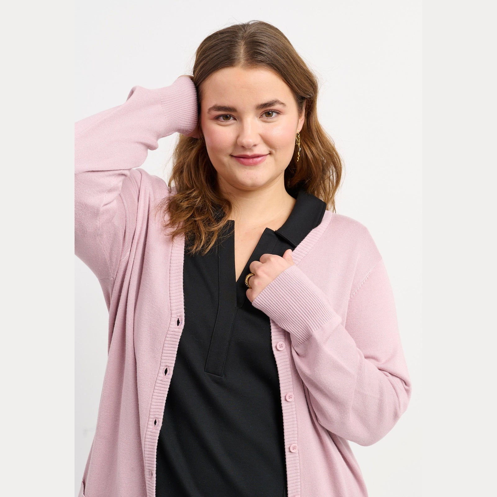 Adia ADSyverine Knit Cardigan 2051 Rose