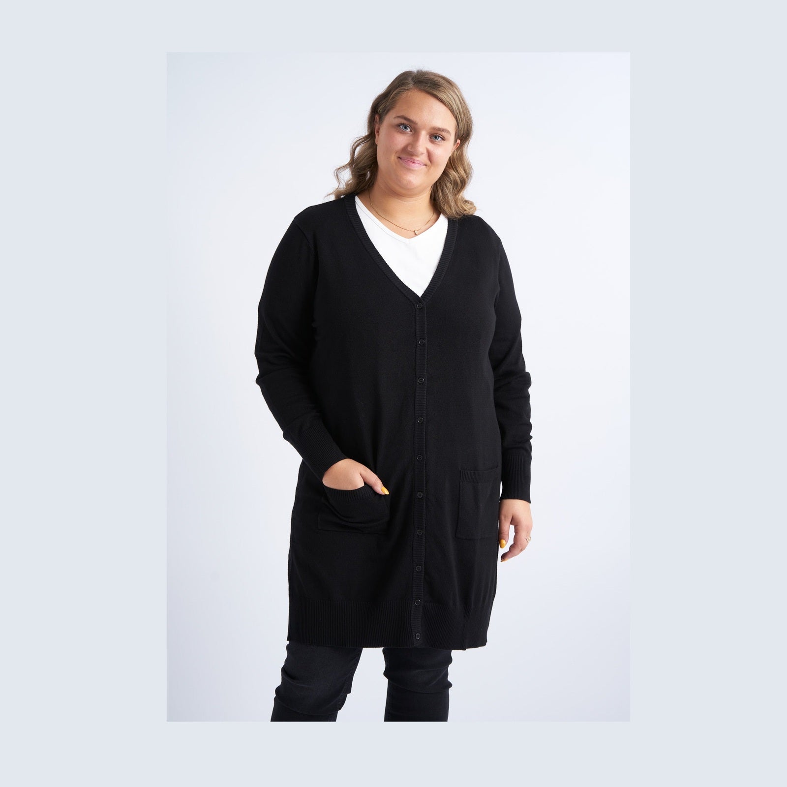 Adia ADSyverine Knit Cardigan 9998 Black