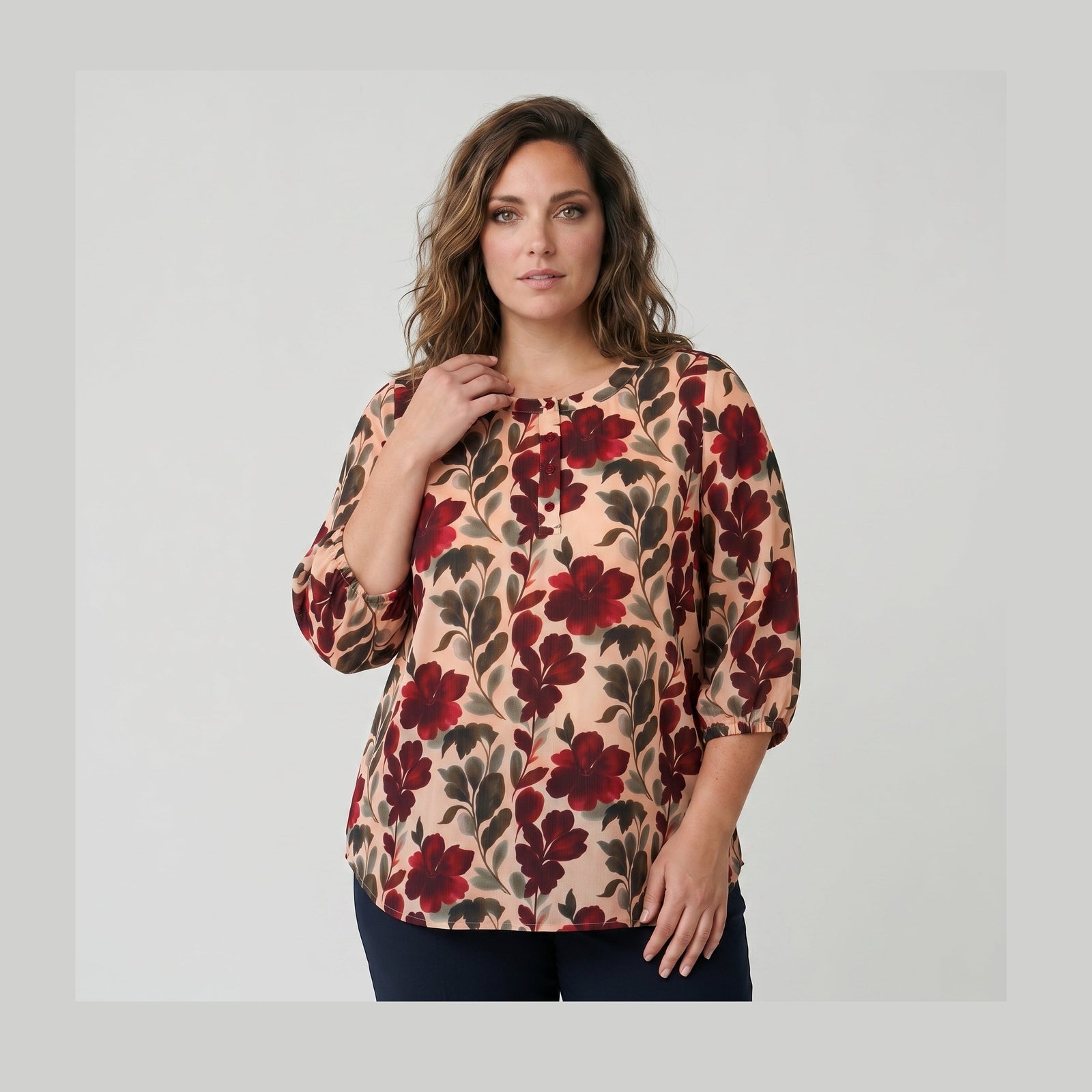 Adia ADTabita Bluser 2999 BORDEAUX RED