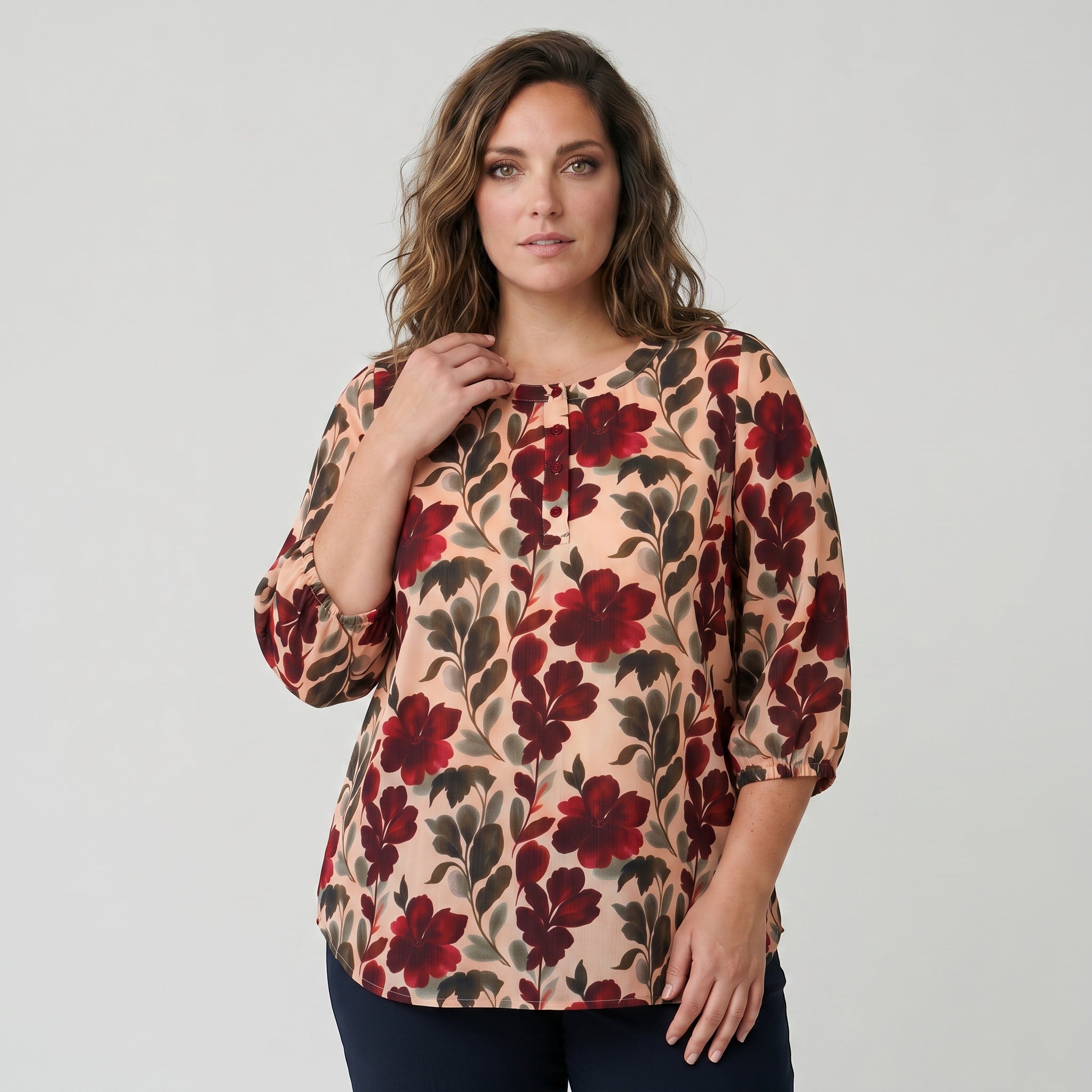 Adia ADTabita Bluser 2999 BORDEAUX RED