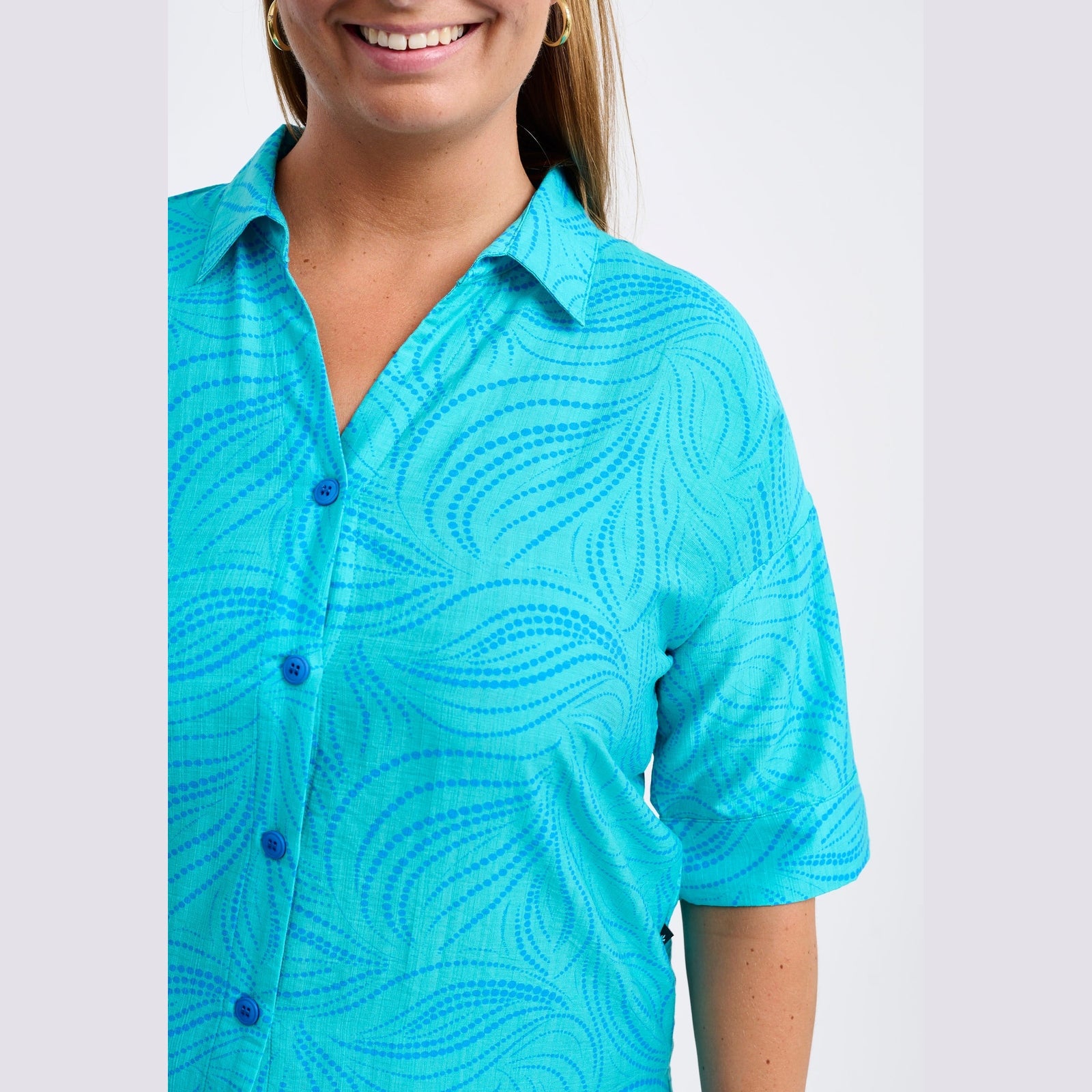 Adia ADTove Skjortebluser 5285 turquoise