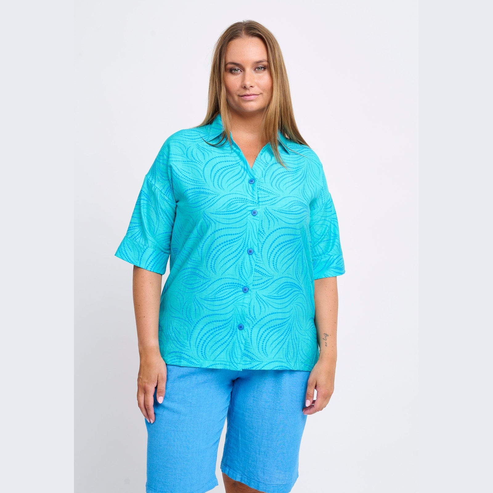 Adia ADTove Skjortebluser 5285 turquoise
