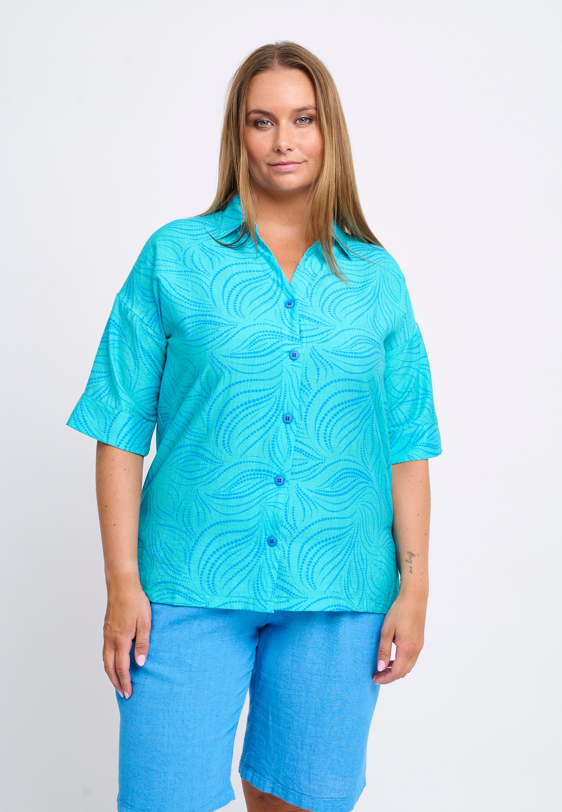 Adia ADTove Skjortebluser 5285 turquoise