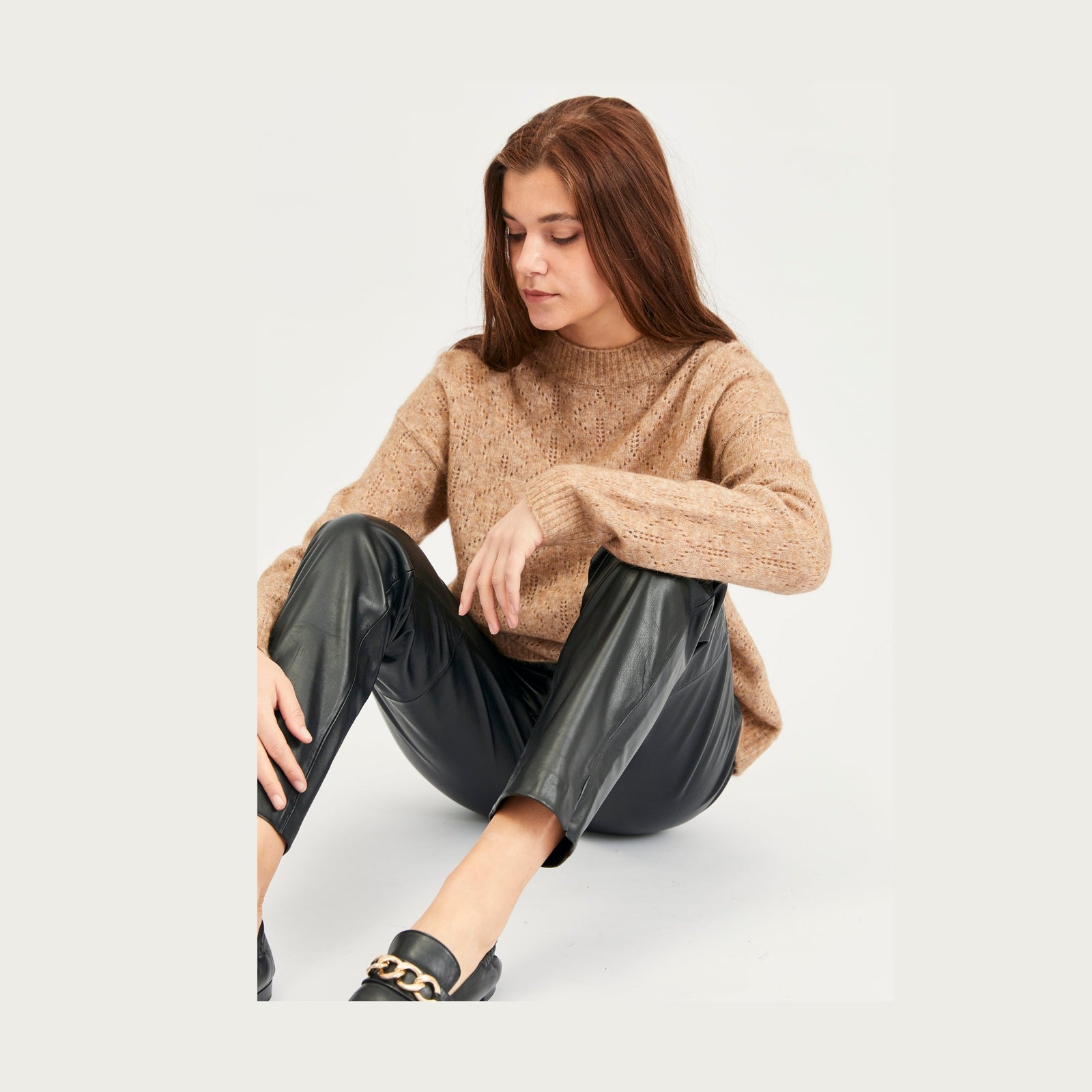 Lind Albi Knit Pullover 1208 Camel
