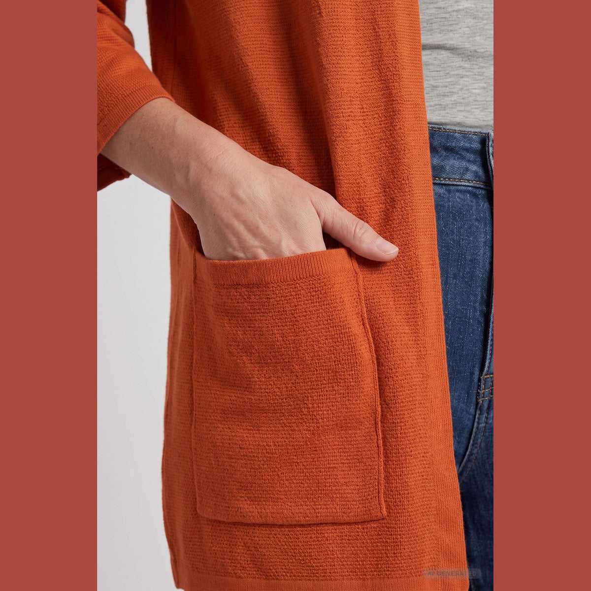 Lind Bea Knit Cardigan 299 Orange