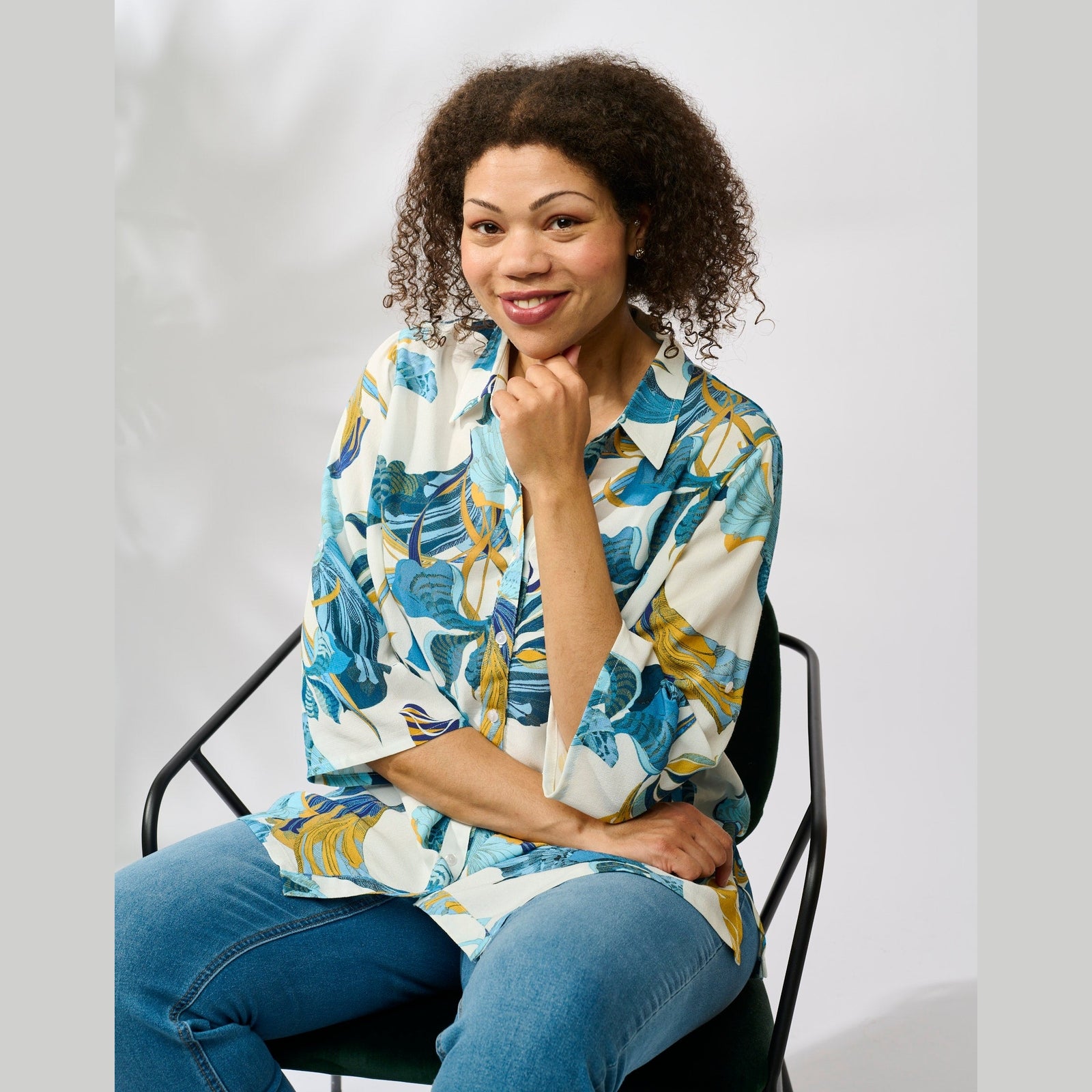 Chalou CHBetine Skjortebluser 007 Light Blue