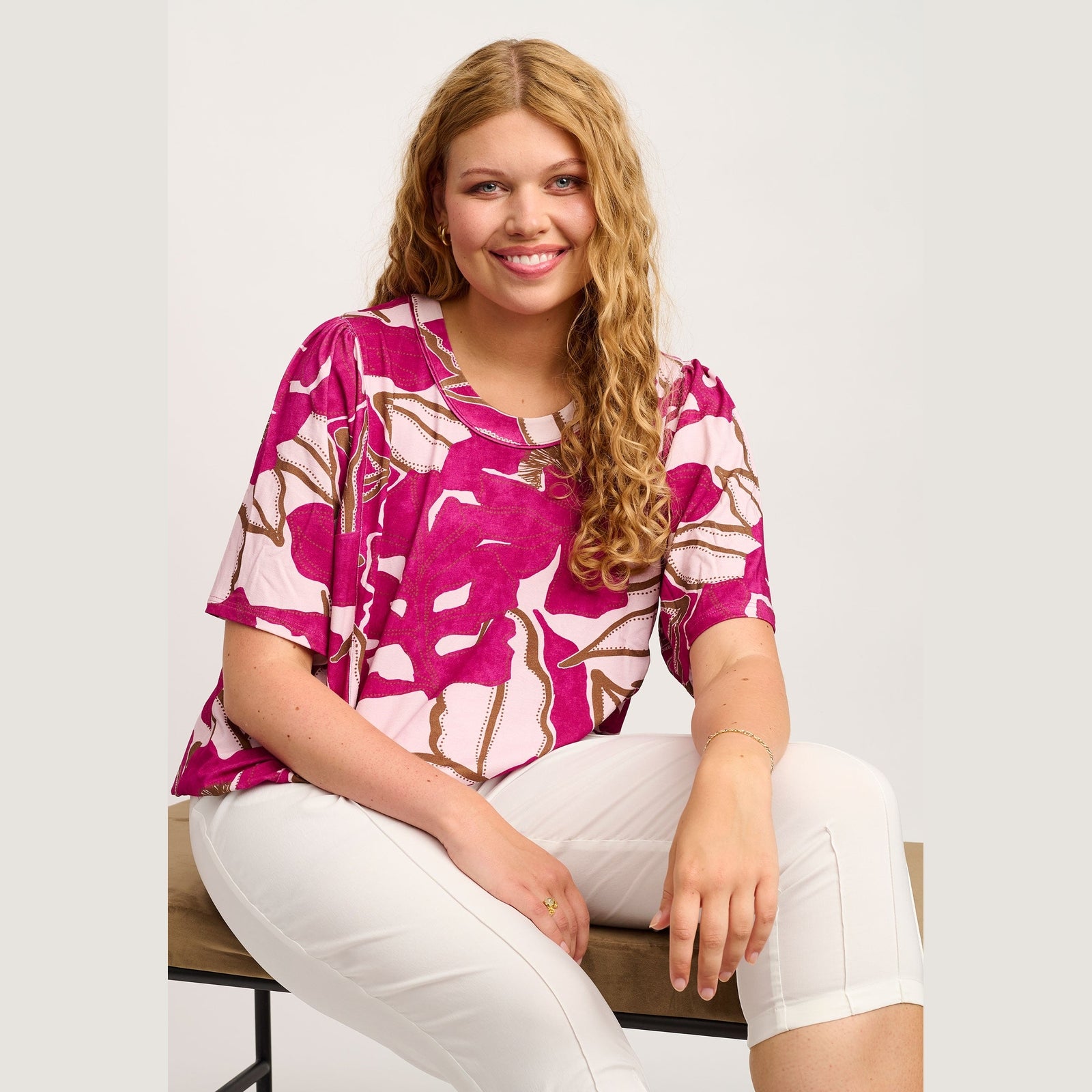 Chalou CHEdvine Bluser 7250 Fuchsia