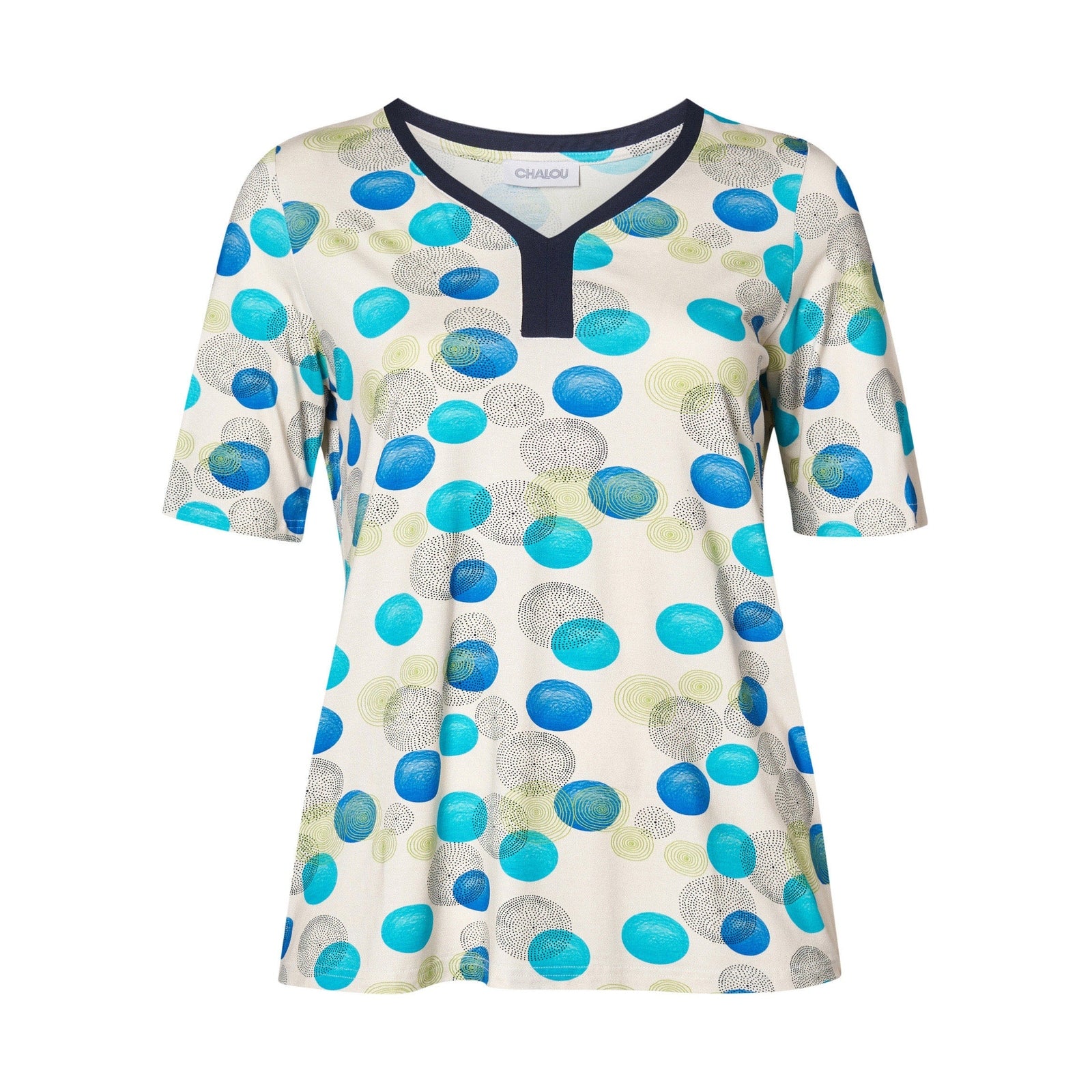 Chalou CHInes Bluser 5285 turquoise