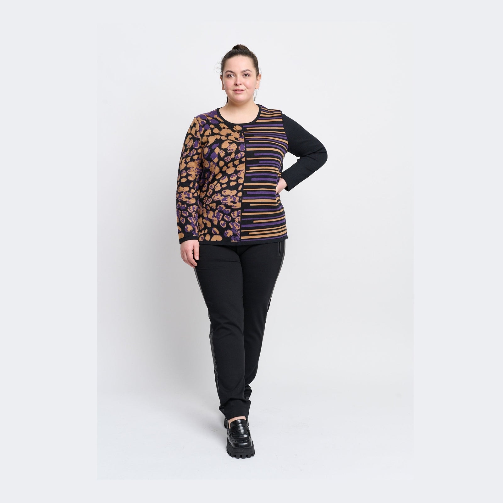 Chalou CHKaija Knit Pullover 028 Purple