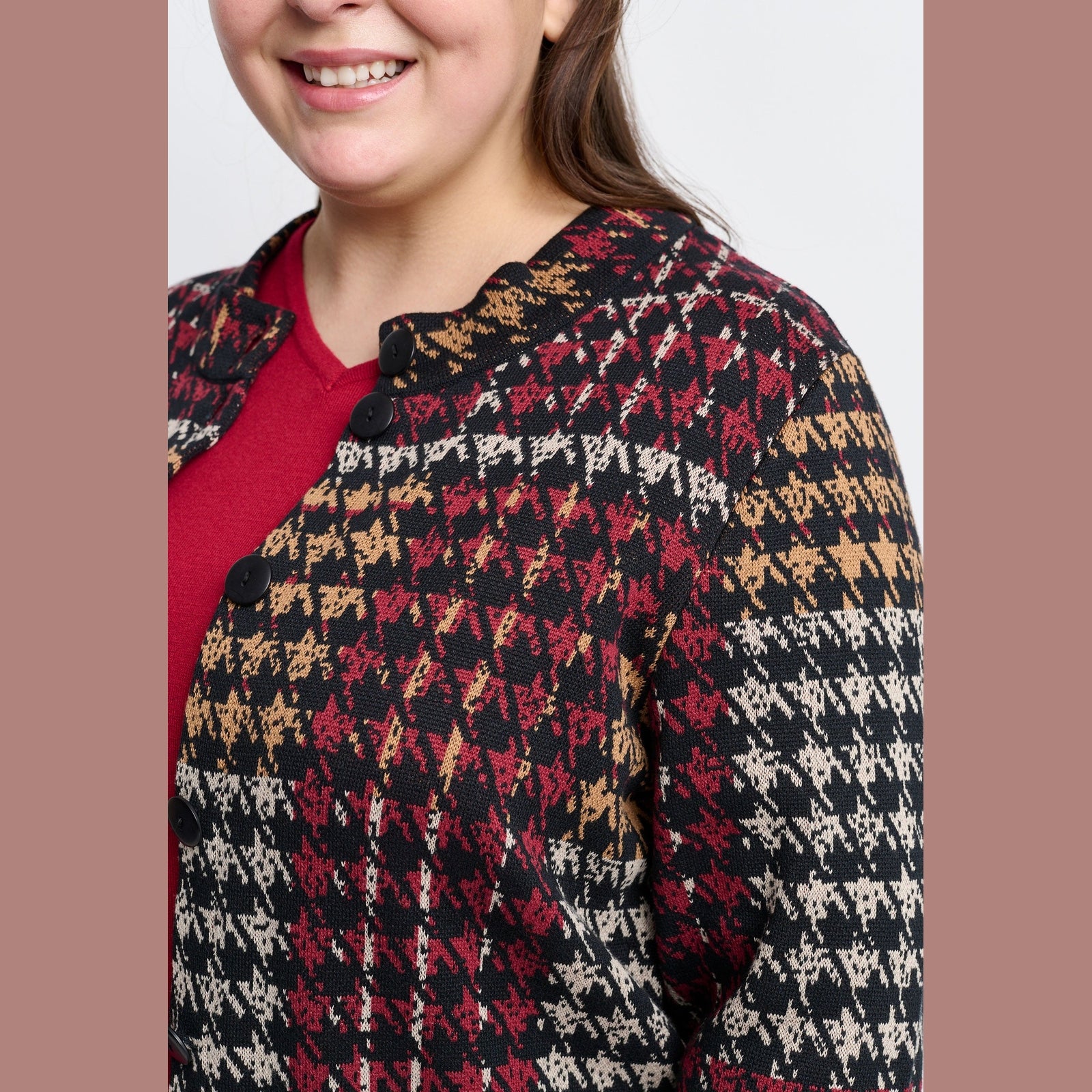 Chalou CHKristhild Knit Cardigan 316 Burned red