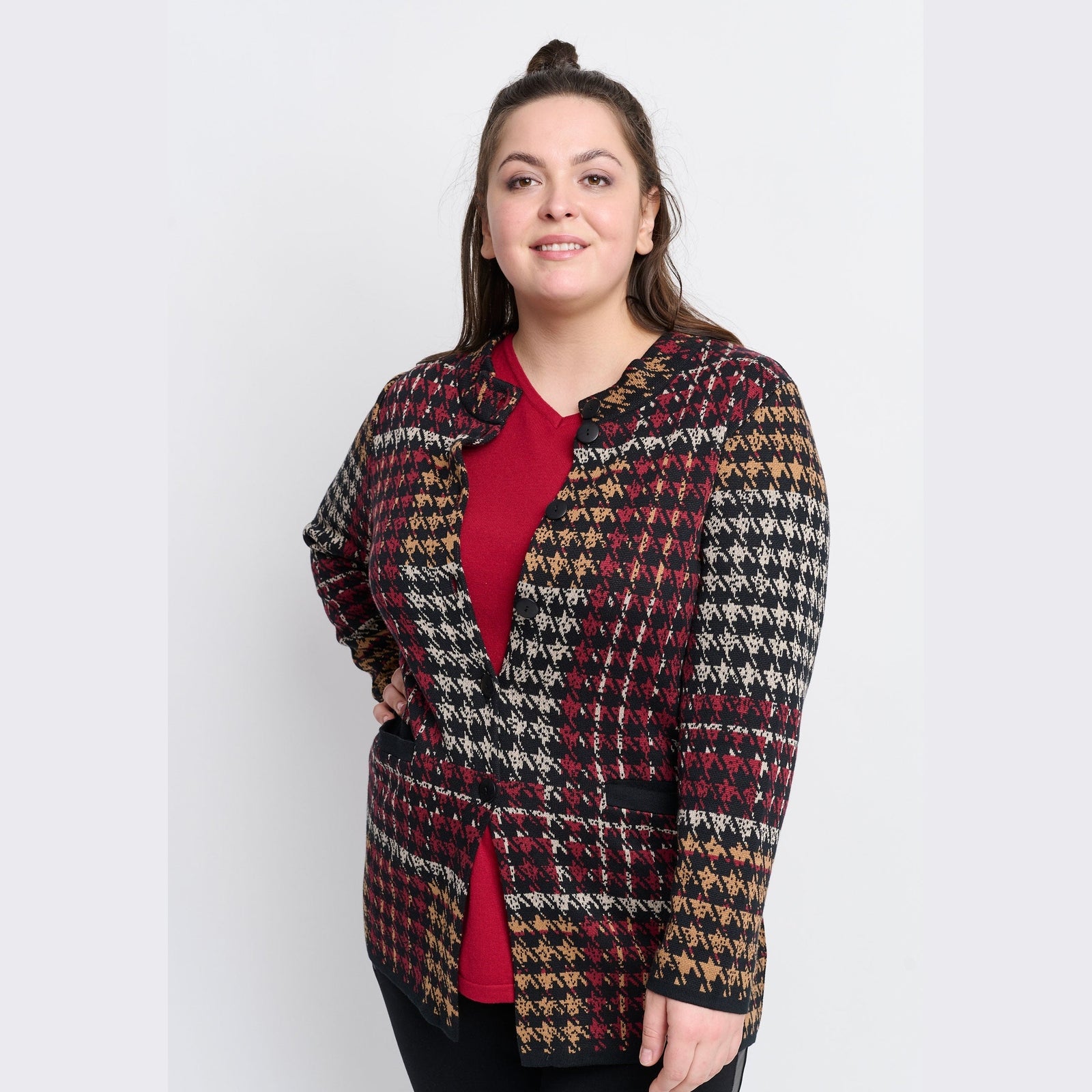 Chalou CHKristhild Knit Cardigan 316 Burned red