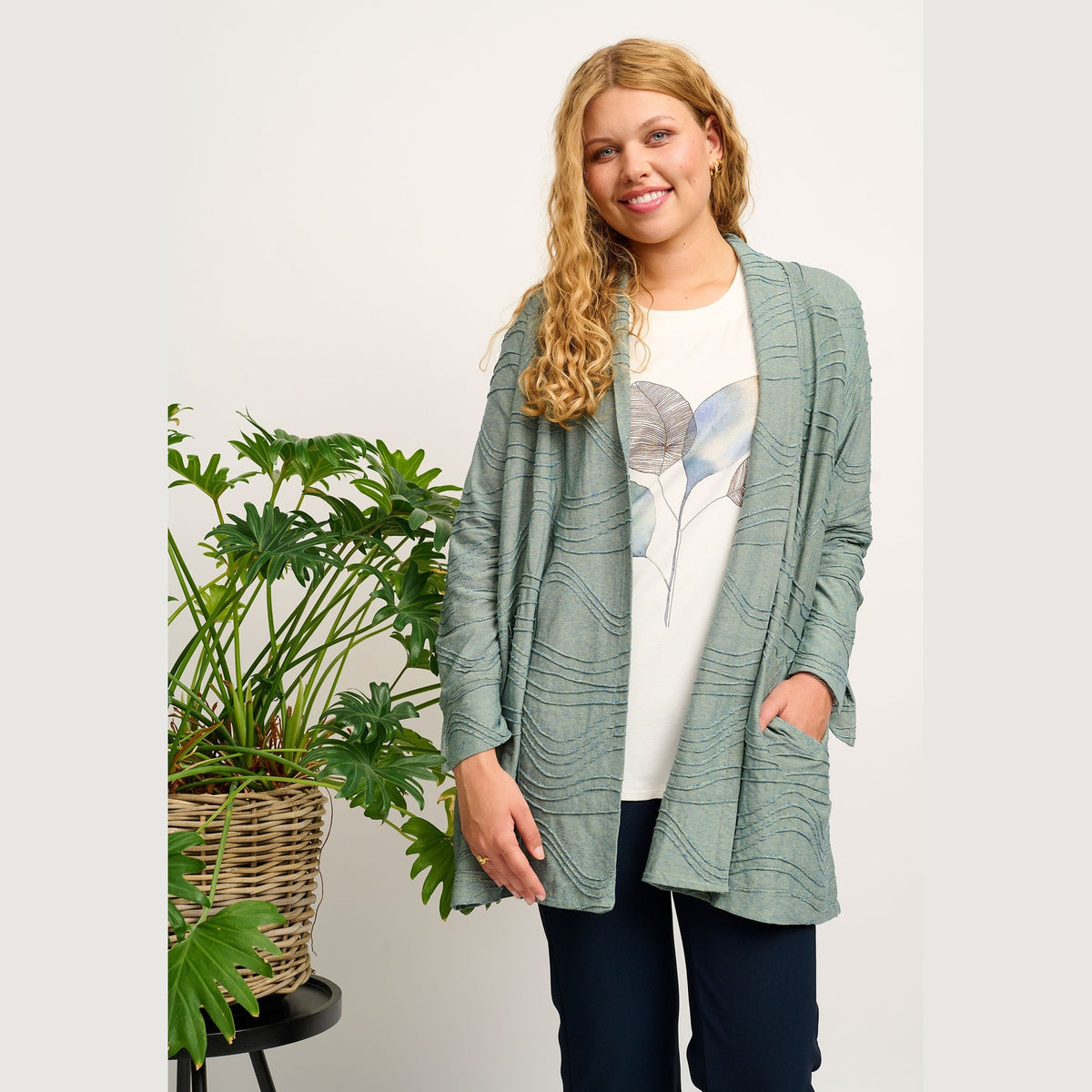 Chalou CHMaibritt Cardigan 3350 Faded green