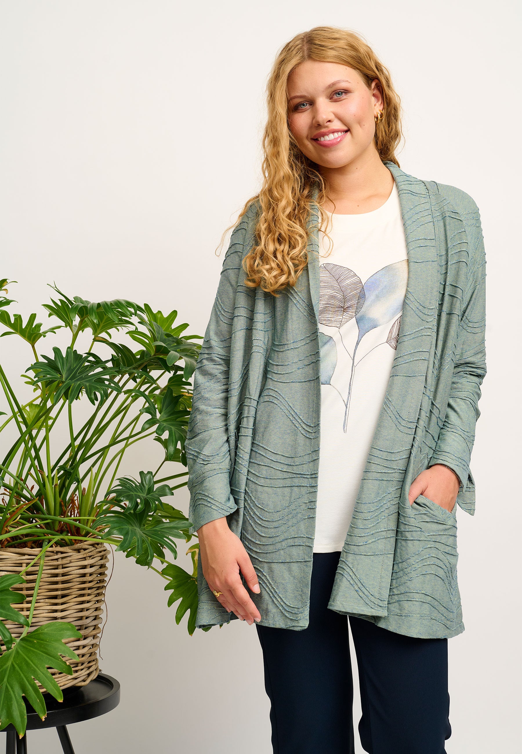 Chalou CHMaibritt Cardigan 3350 Faded green