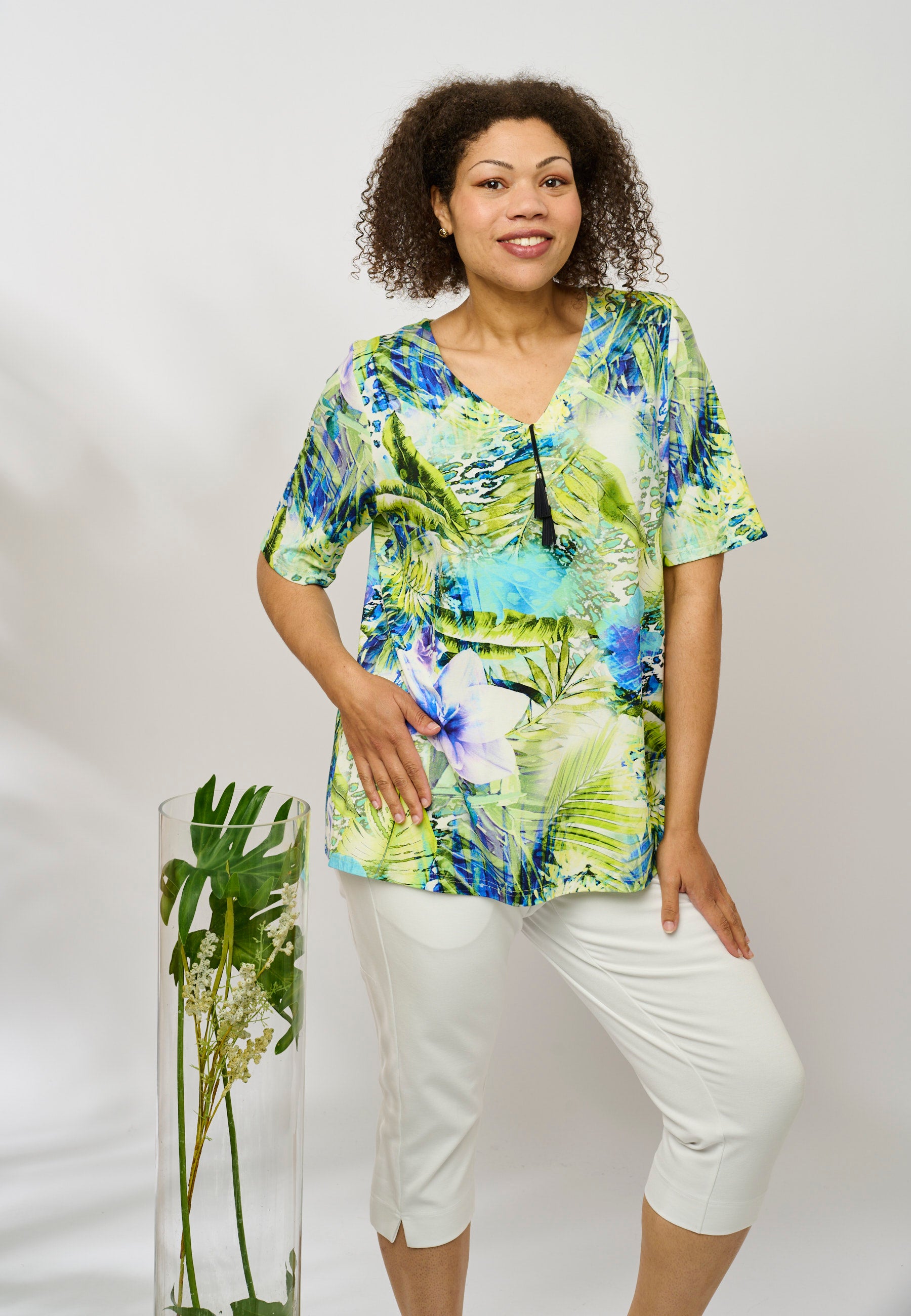 Chalou CHNada Bluser 5285 turquoise