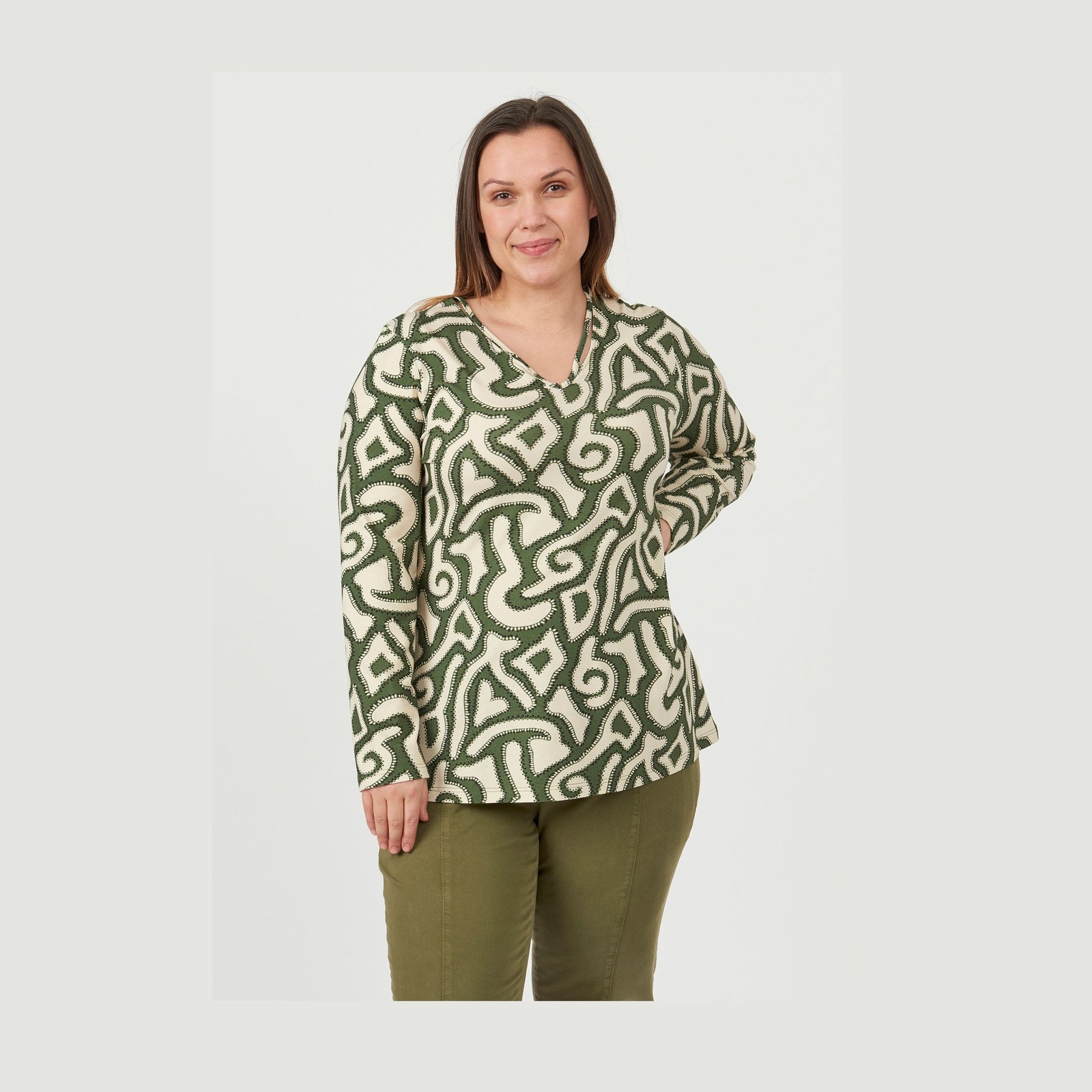 Chalou CHNanny T-Shirt 147 Dark Olive Green