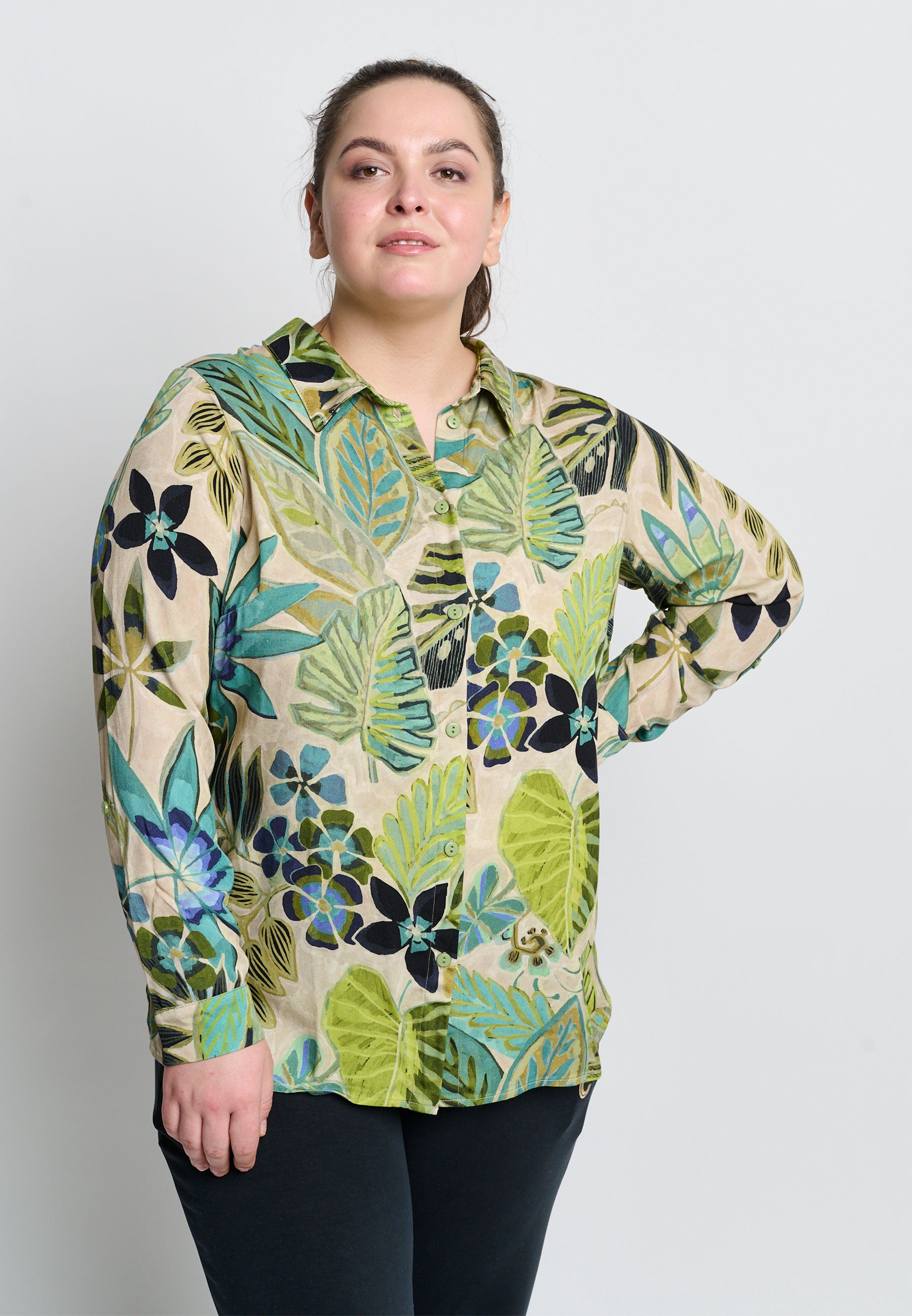 Chalou CHRegine Skjortebluser 025 Olive green