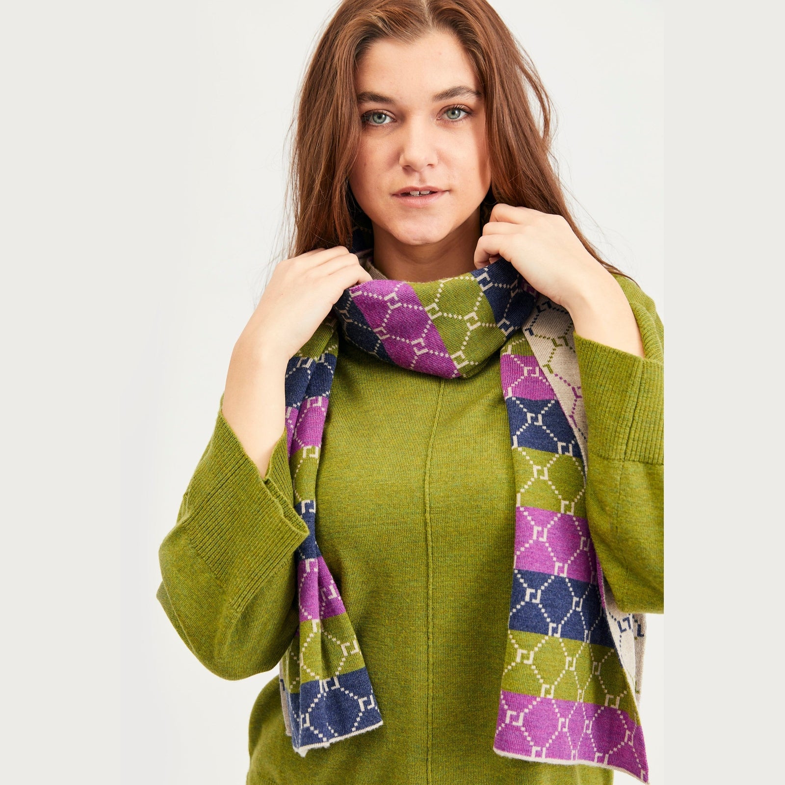 Lind Carrie Tørklæder 19410 Apple green melange