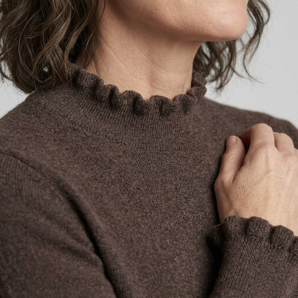 Lind Cassandra Knit Pullover 1500 BROWN