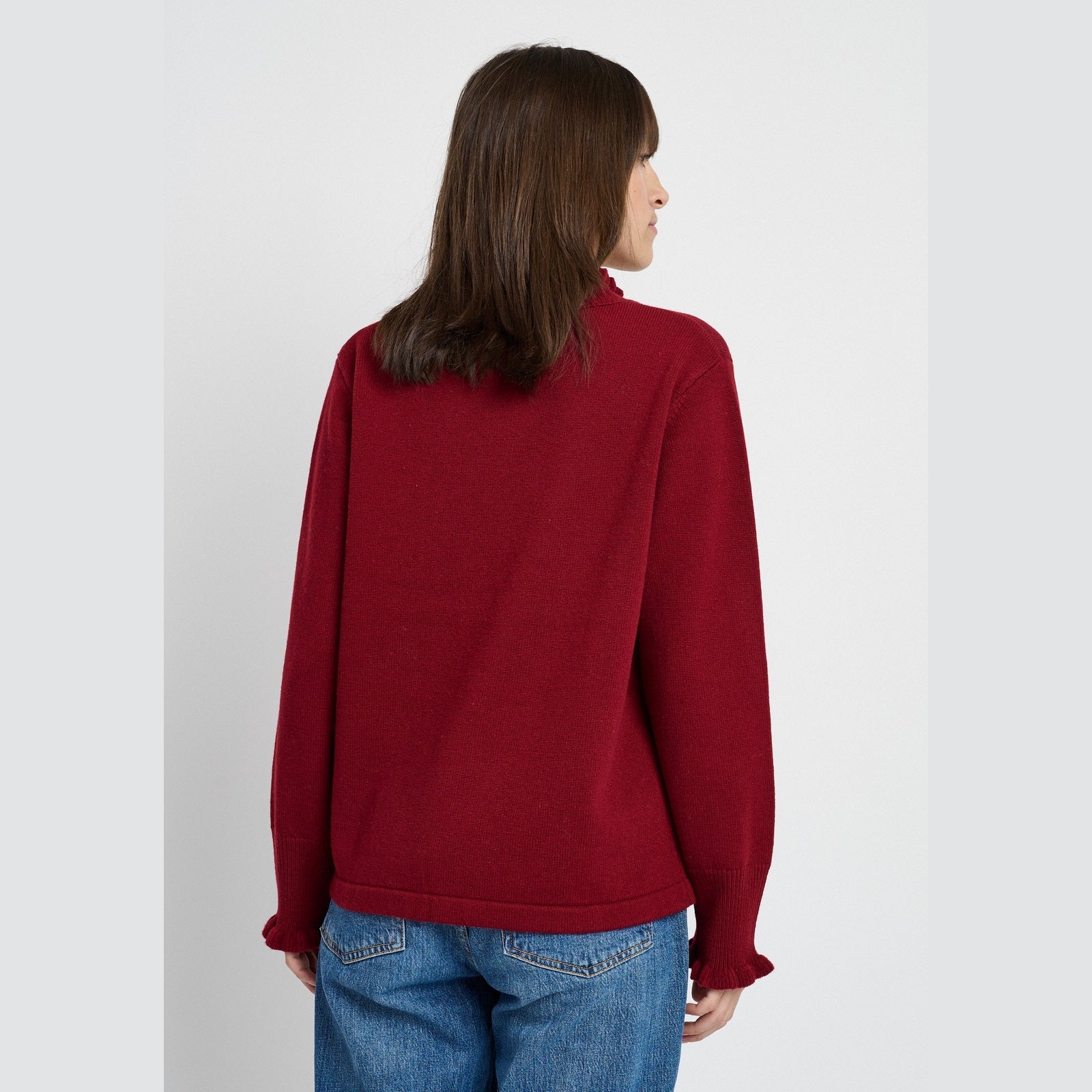 Lind Cassandra Knit Pullover 2655 ruby red