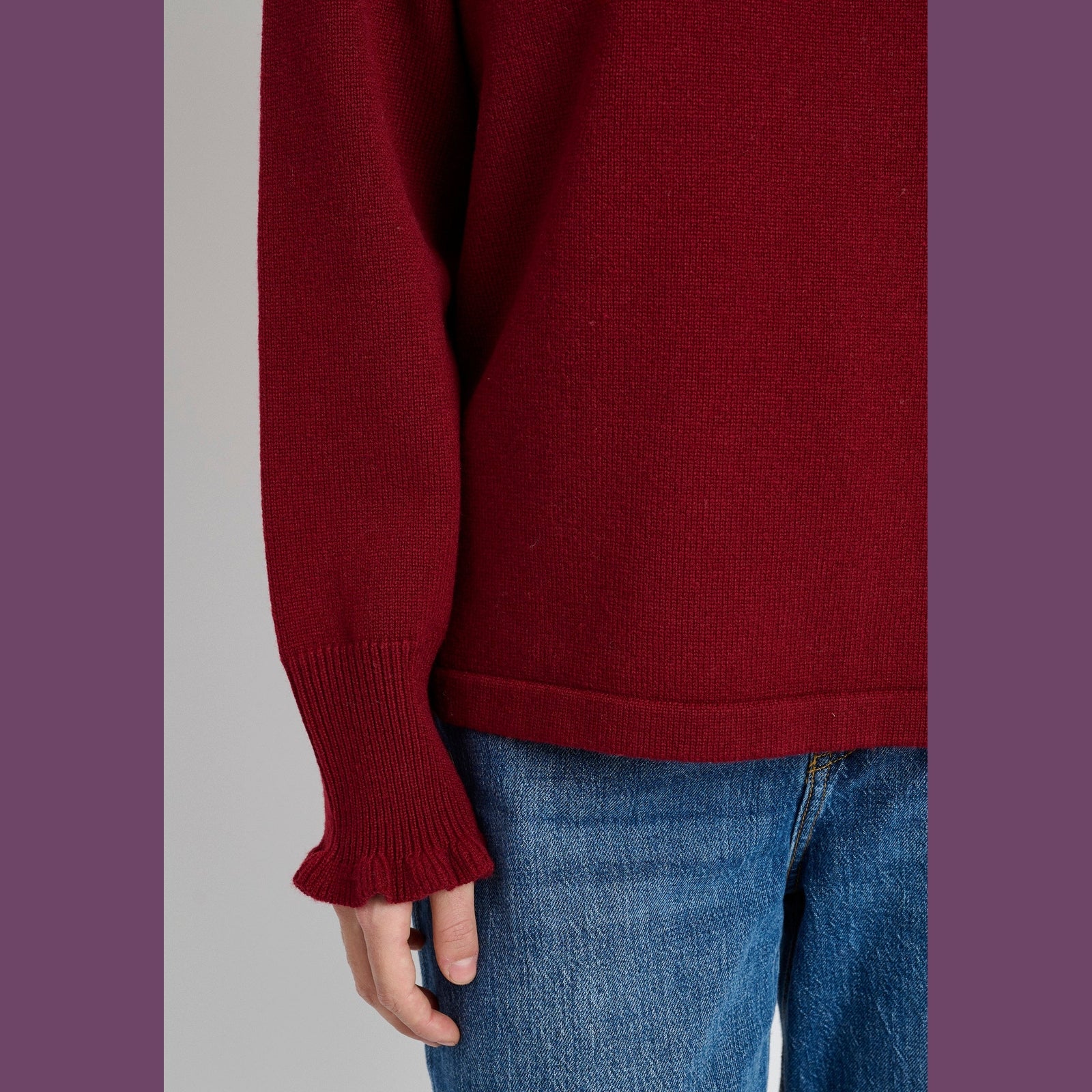 Lind Cassandra Knit Pullover 2655 ruby red
