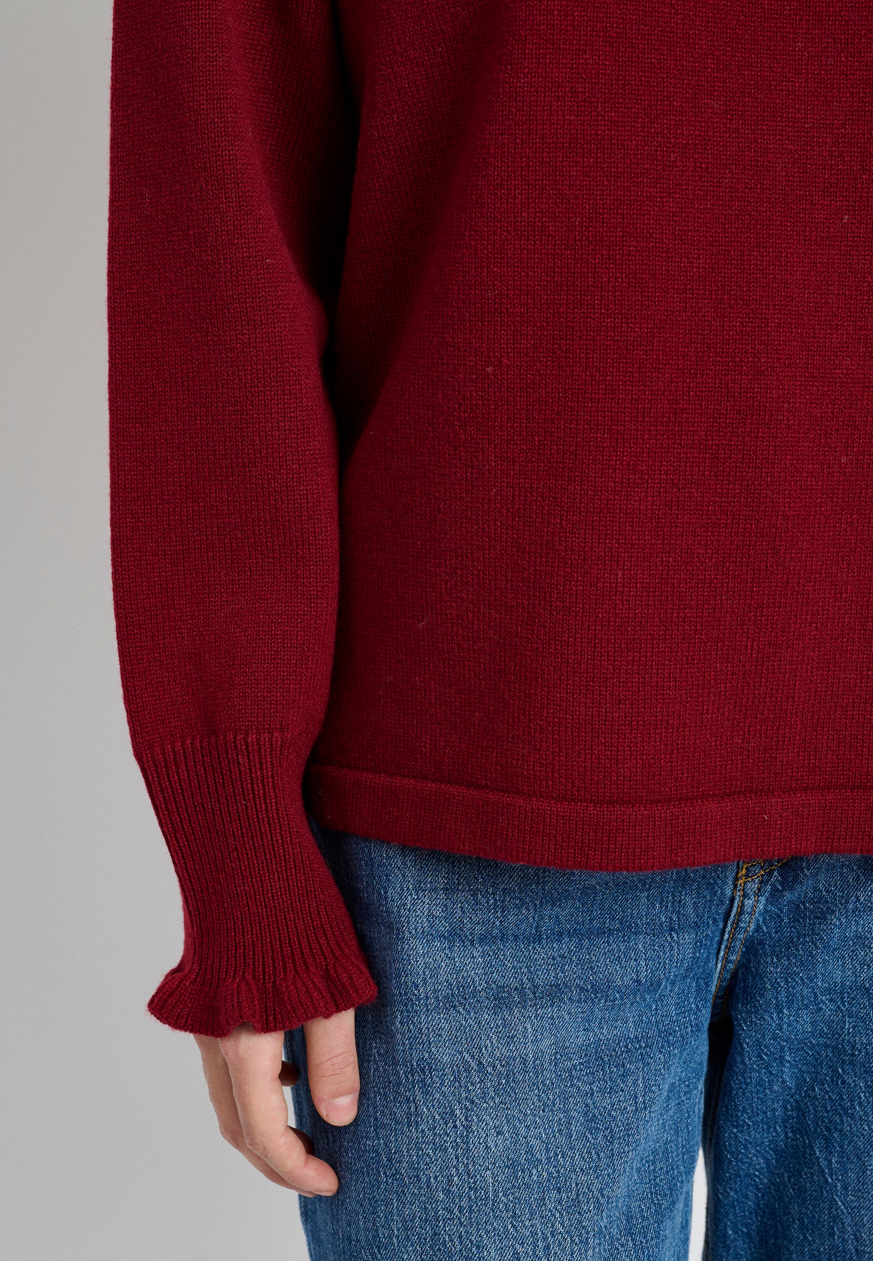 Lind Cassandra Knit Pullover 2655 ruby red