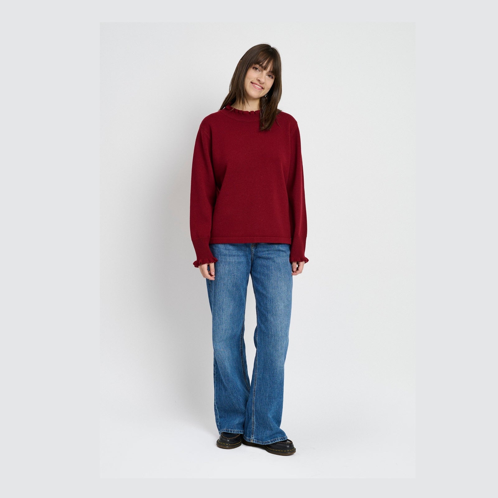Lind Cassandra Knit Pullover 2655 ruby red