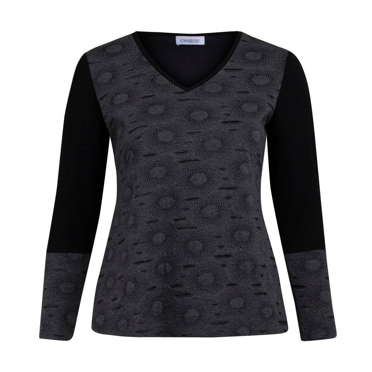 Chalou Chalou Skjortebluser 011 Grey Melange