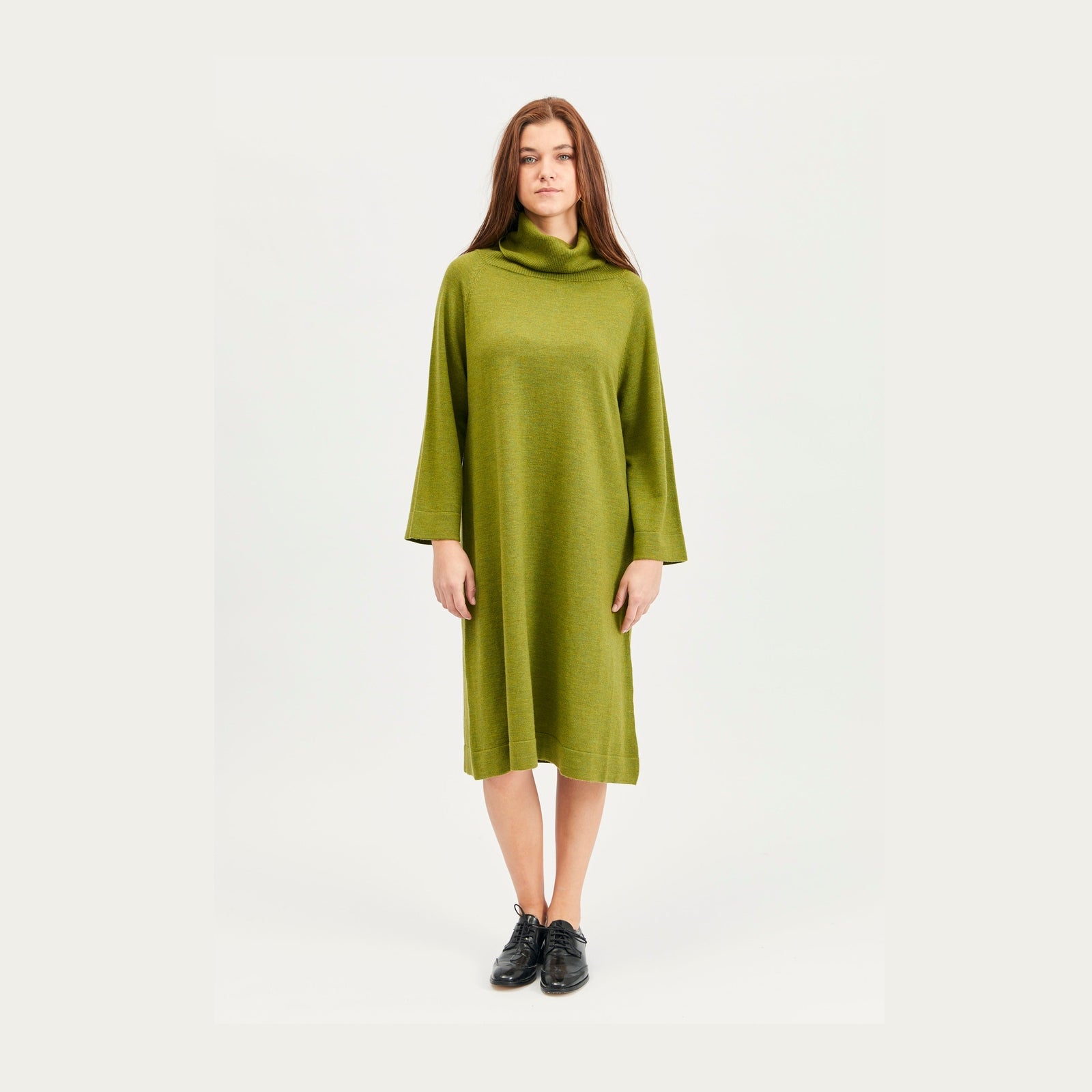 Lind Charlotte Knit Dress 19410 Apple green melange