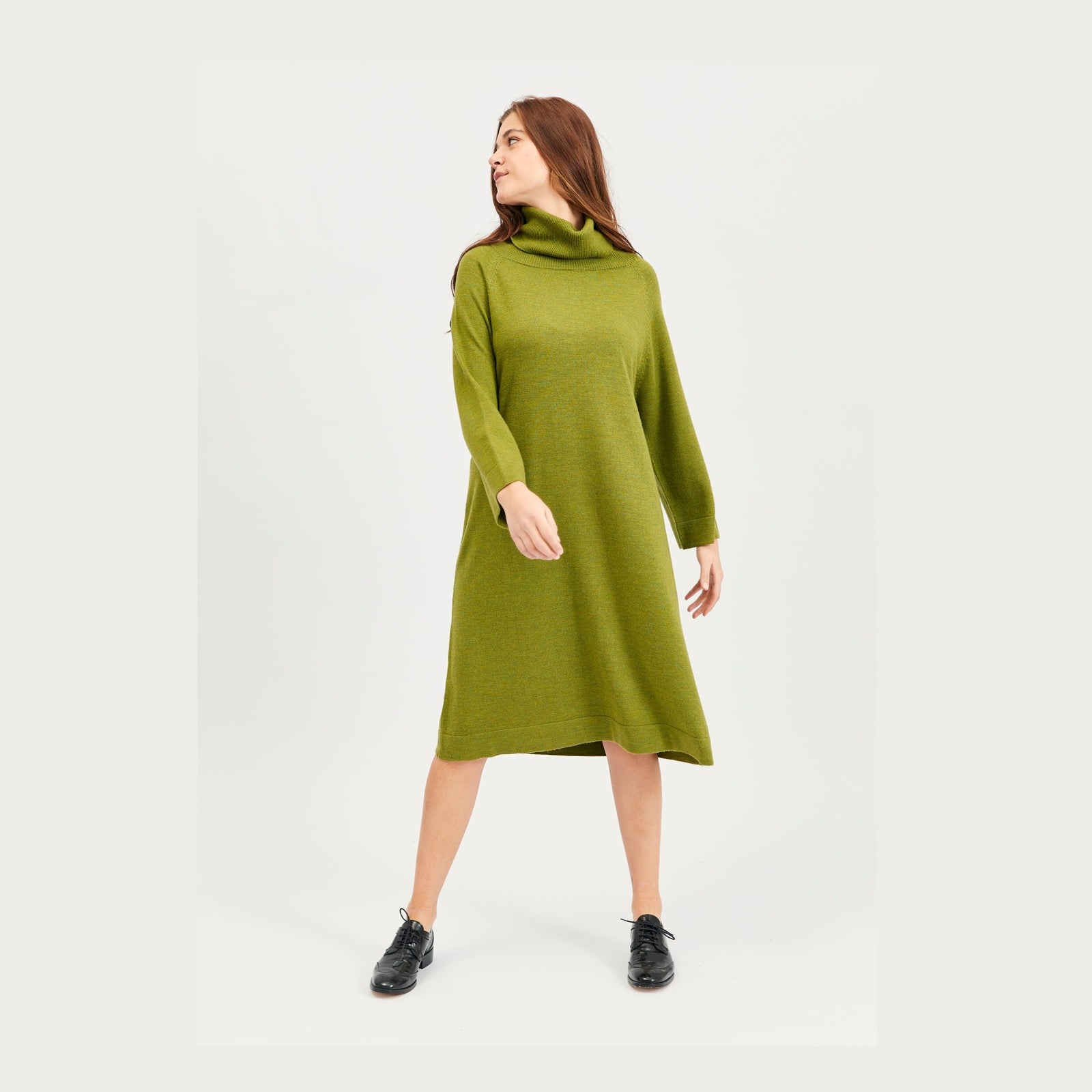 Lind Charlotte Knit Dress 19410 Apple green melange