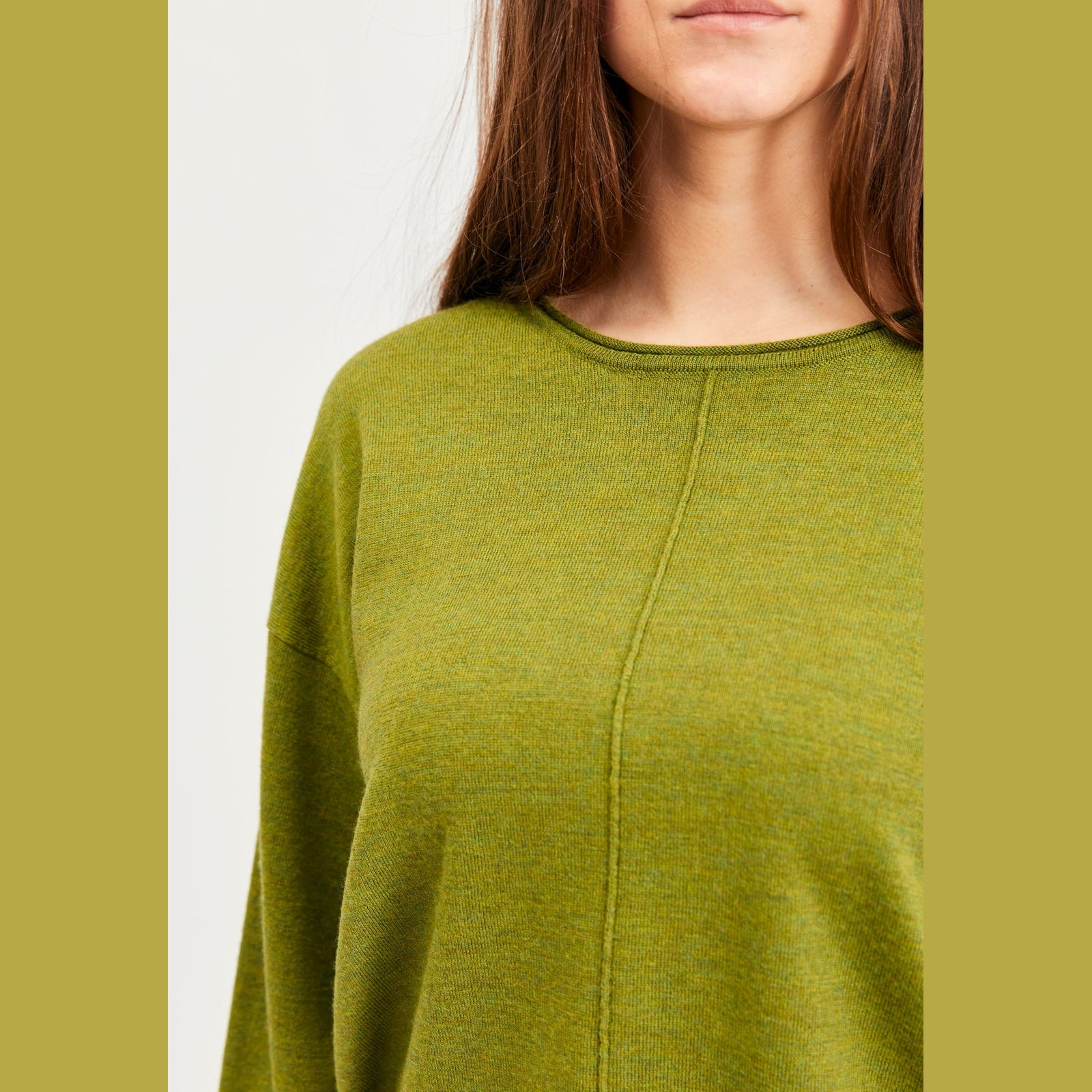 Lind Christel Knit Pullover 19410 Apple green melange