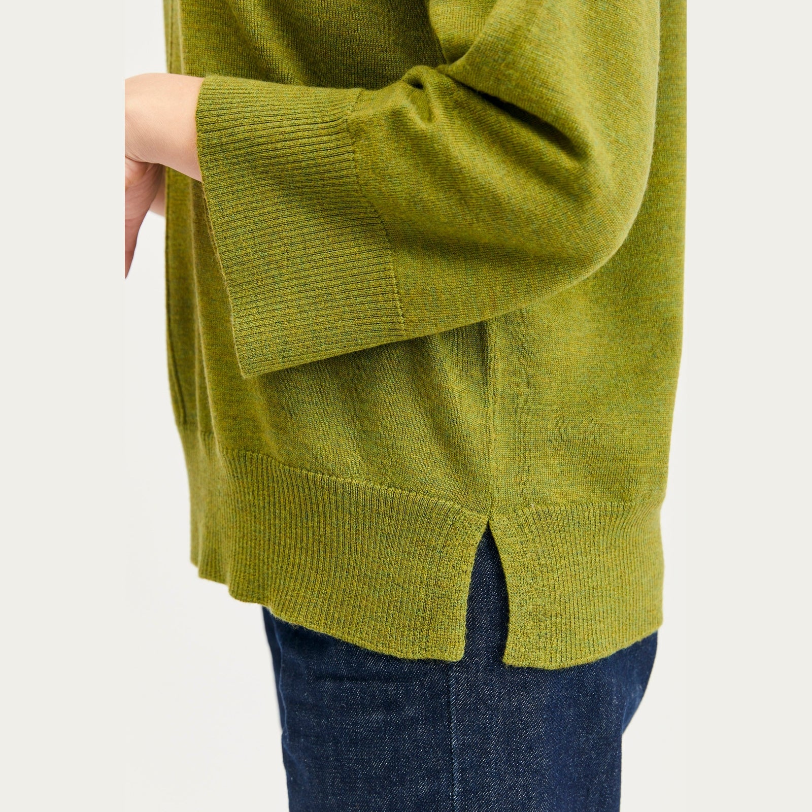 Lind Christel Knit Pullover 19410 Apple green melange