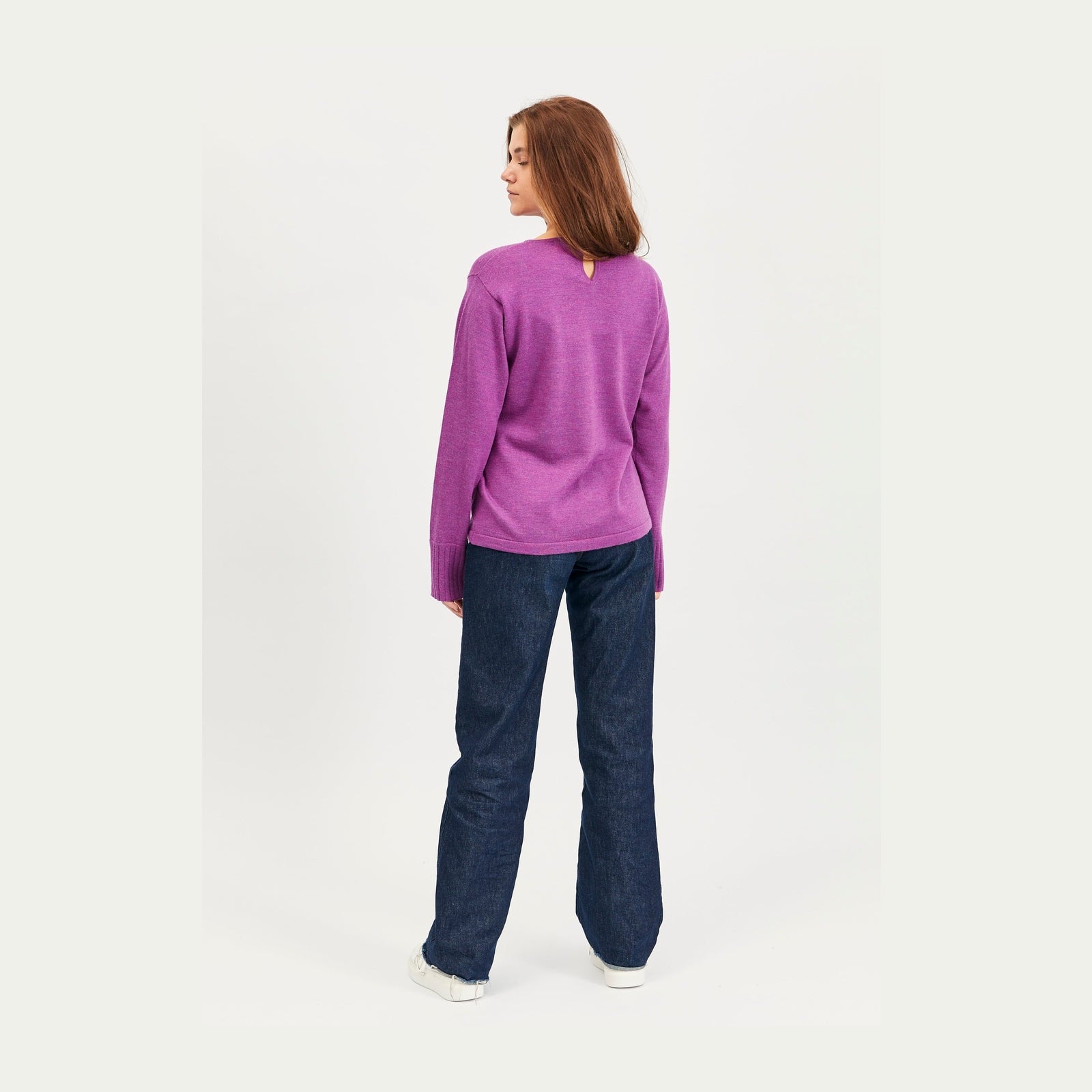 Lind Clara Knit Pullover 205448 Hotensia purple melange
