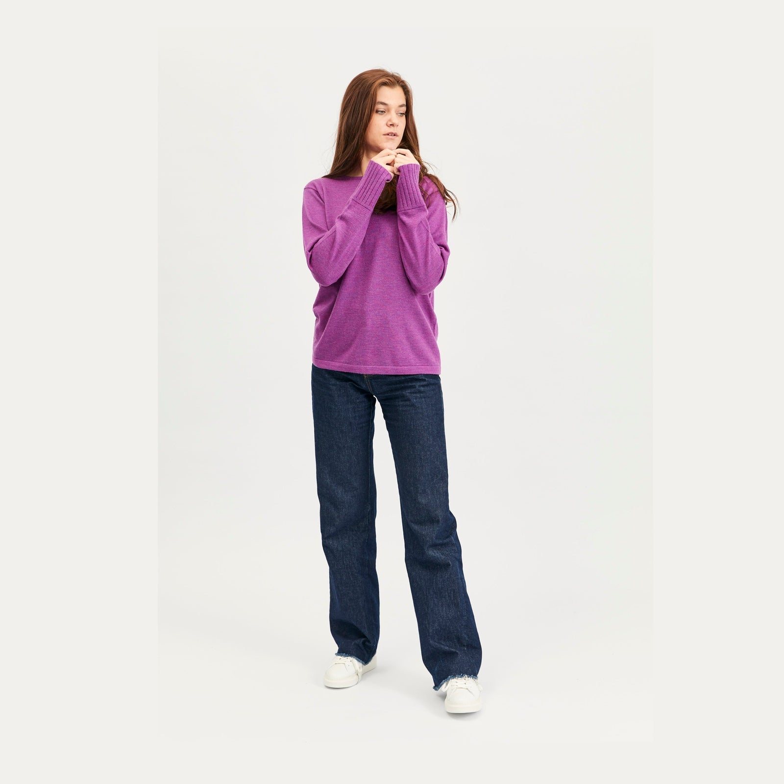 Lind Clara Knit Pullover 205448 Hotensia purple melange