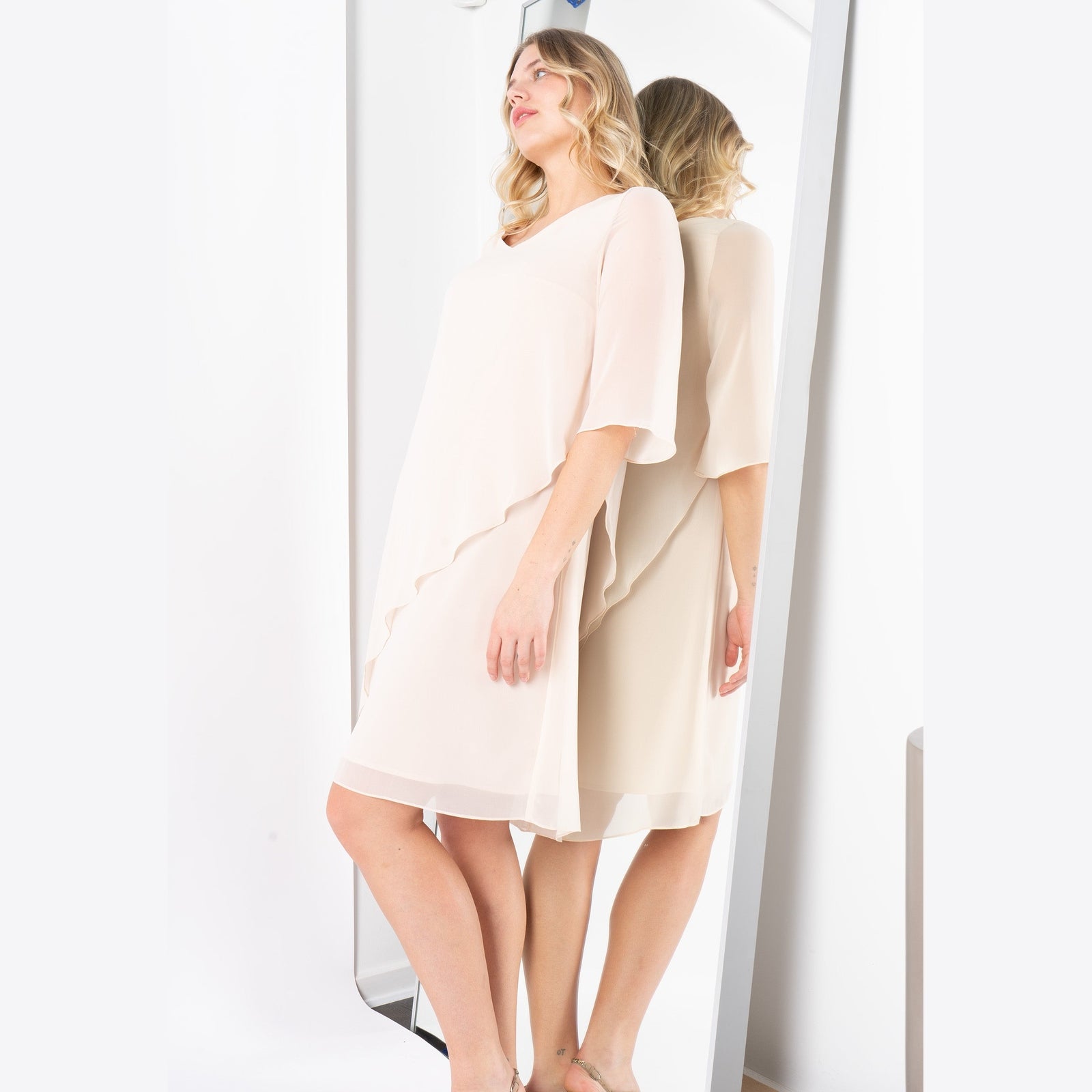 Elinette ELApril Kjoler 1051 Champagne beige