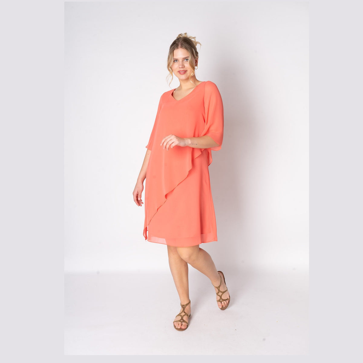 Elinette ELApril Kjoler 8200 Coral red