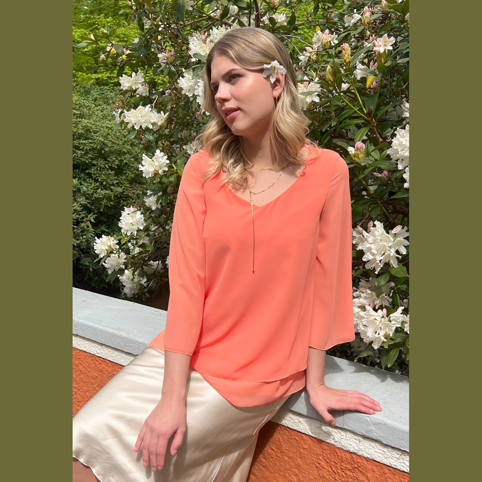 Elinette ELCamma Bluser 8300 Pale Mandarin Orange