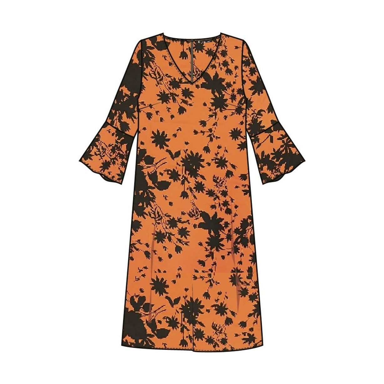 Elinette ELMilda Kjoler 8850 Burned orange