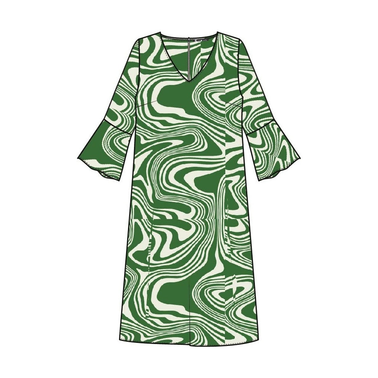 Elinette ELMilda Kjoler 3700 Pesto green