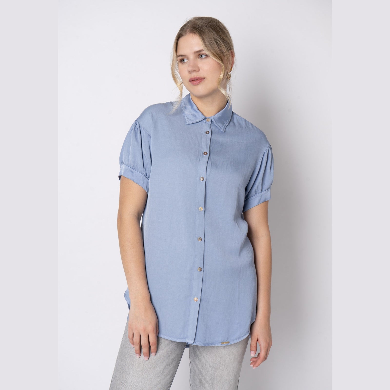 Elton ETAida Skjortebluser 109 Sky Blue