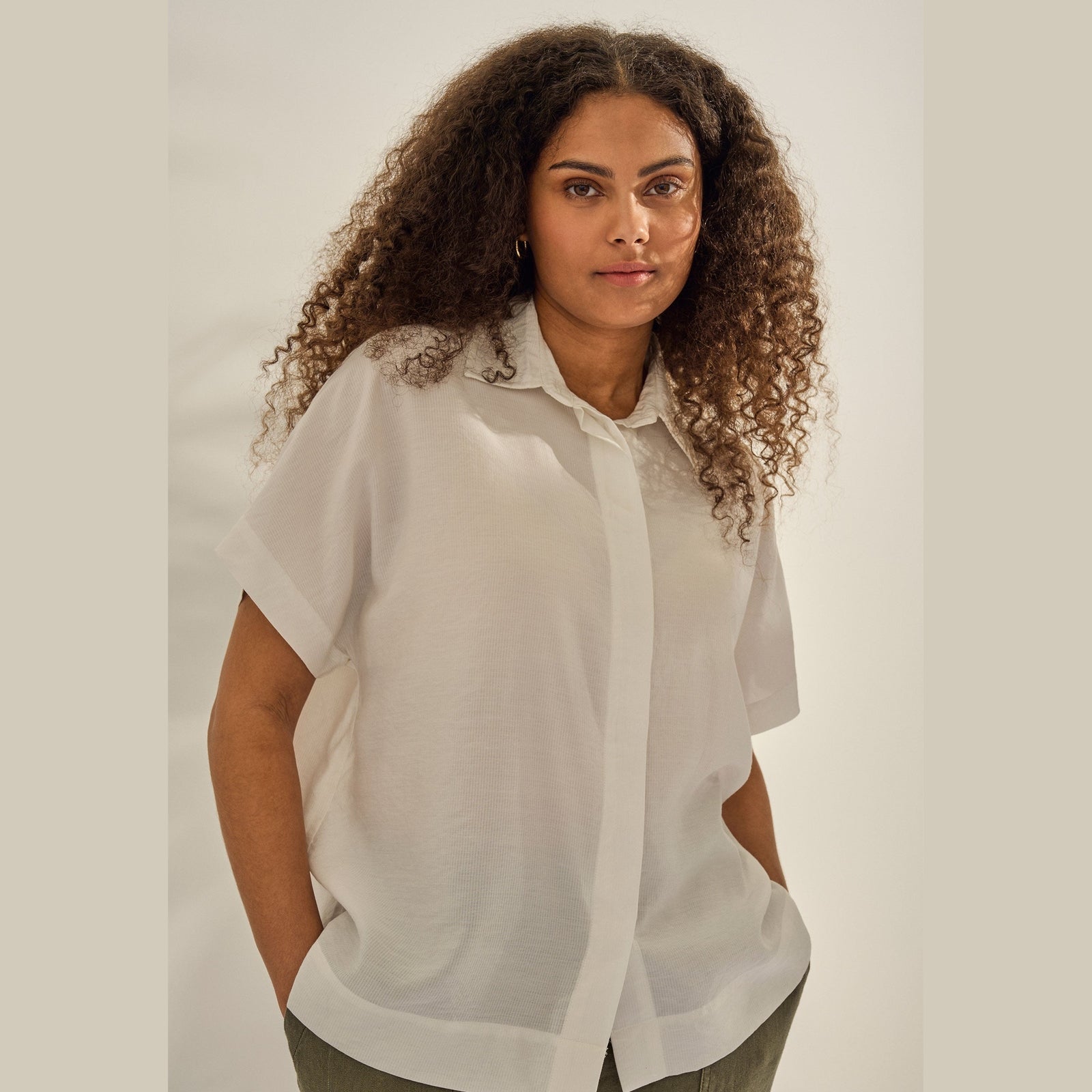 Elton ETElenora Skjortebluser 1050 ECRÜ