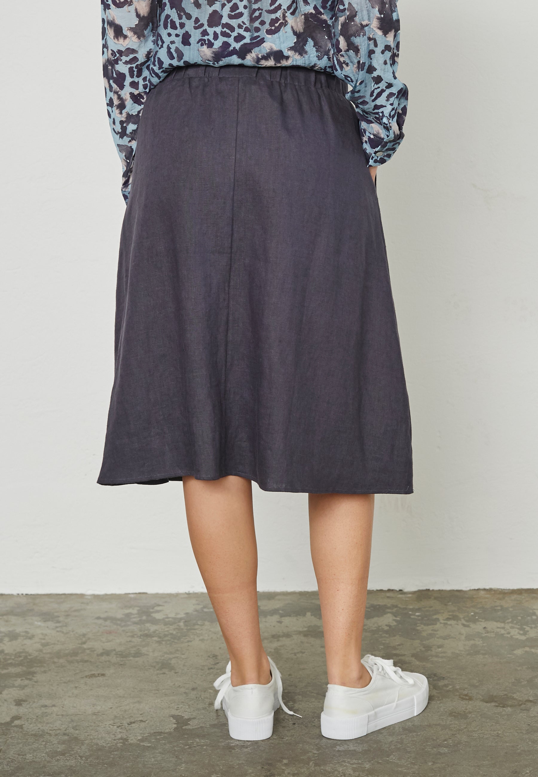 Elton ETFabienne Nederdele 5599 Navy Blue